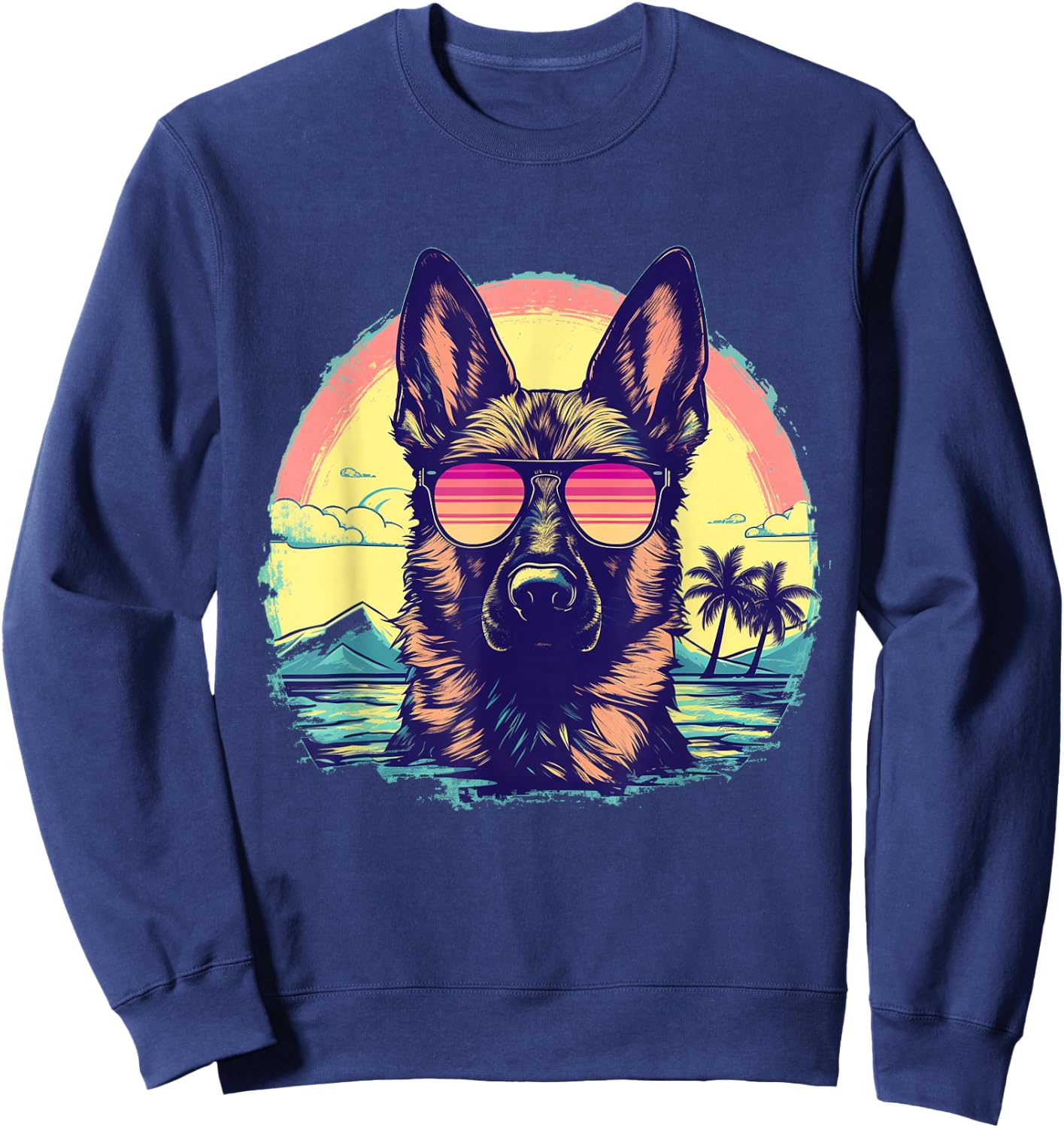 German Shepherd Men Women Kids Sweatshirt - Sweatshirt | Navy