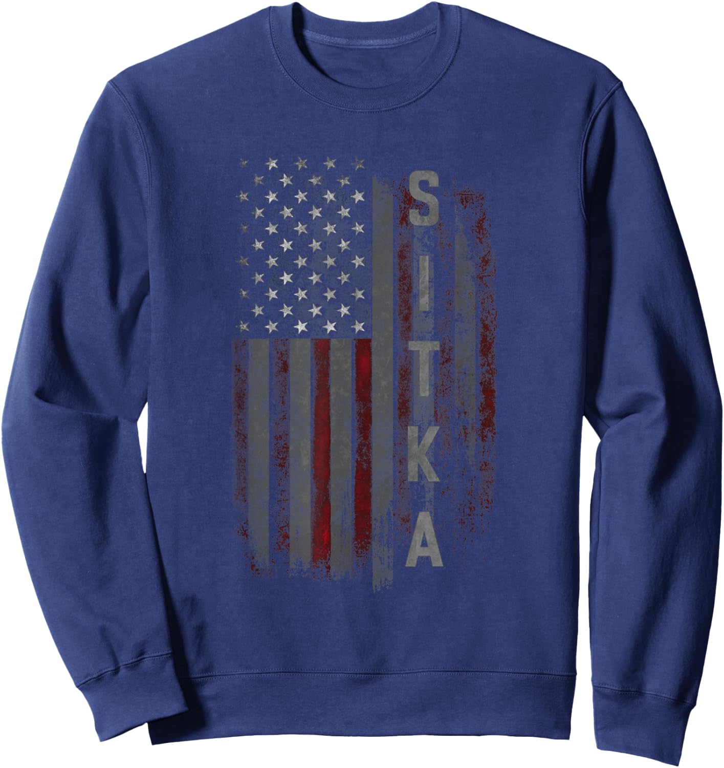 Sitka Family American Flag Sweatshirt - Sweatshirt | Navy