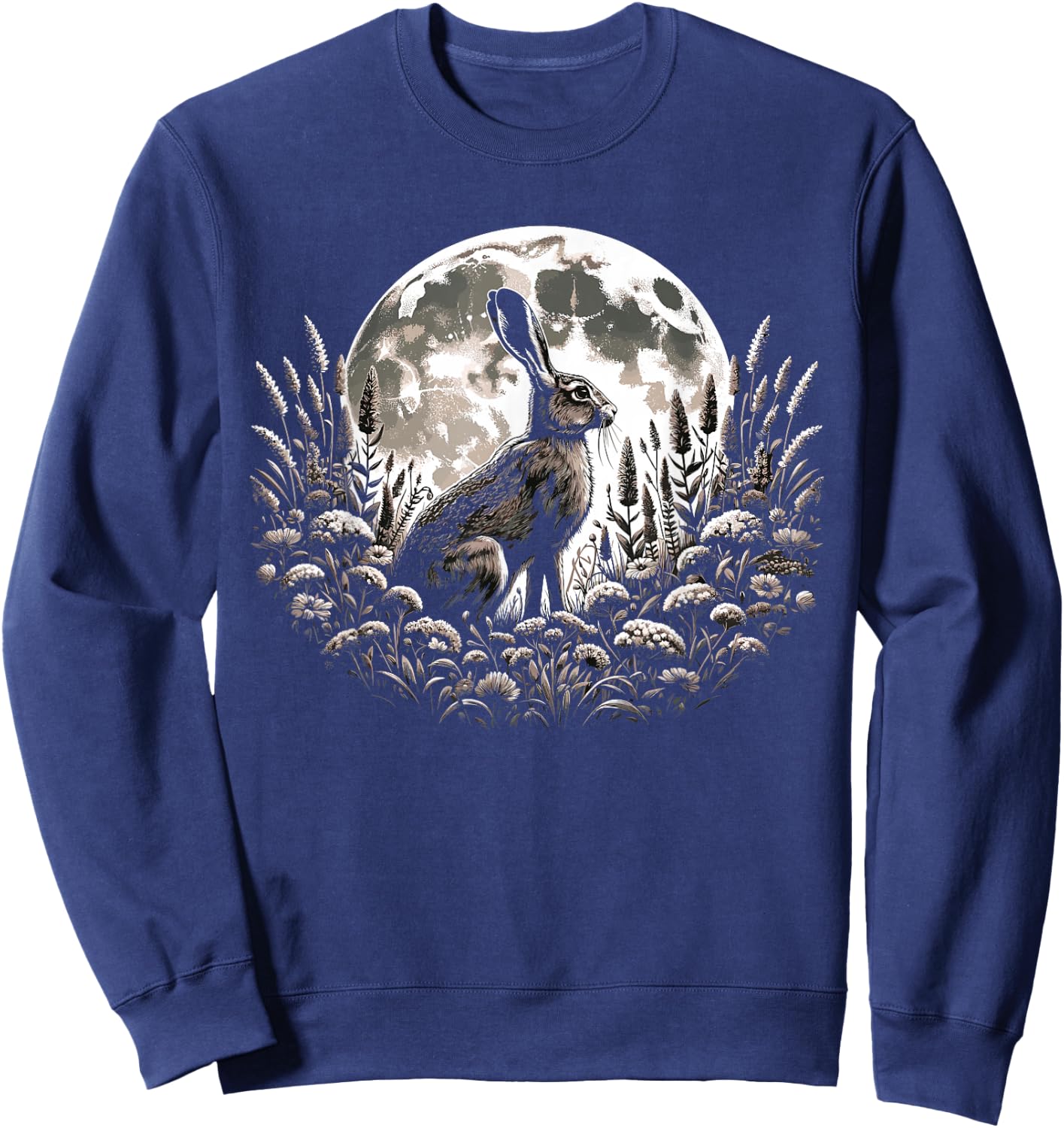 Easter Ostara Eostre Pagan Witchcraft Spring Moon Sweatshirt - Sweatshirt | Navy