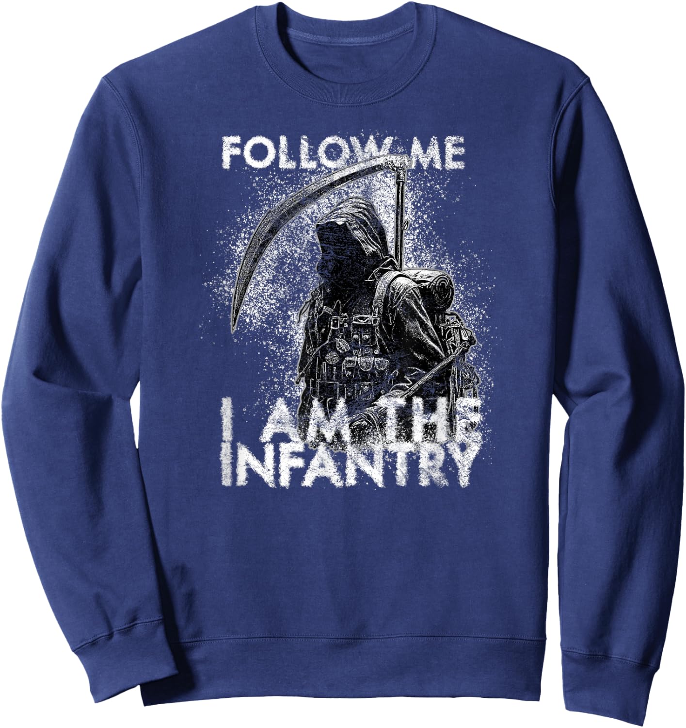American Marauder: Infantry Grim Reaper Follow Me Sweatshirt - Sweatshirt | Navy