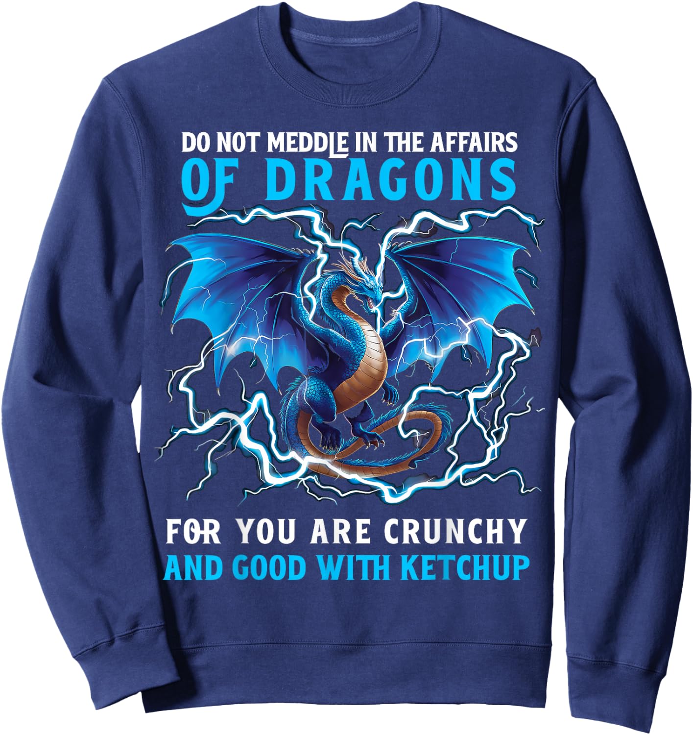 Dragon Chinese Mythical Creature Japanese Sweatshirt - Sweatshirt | Navy