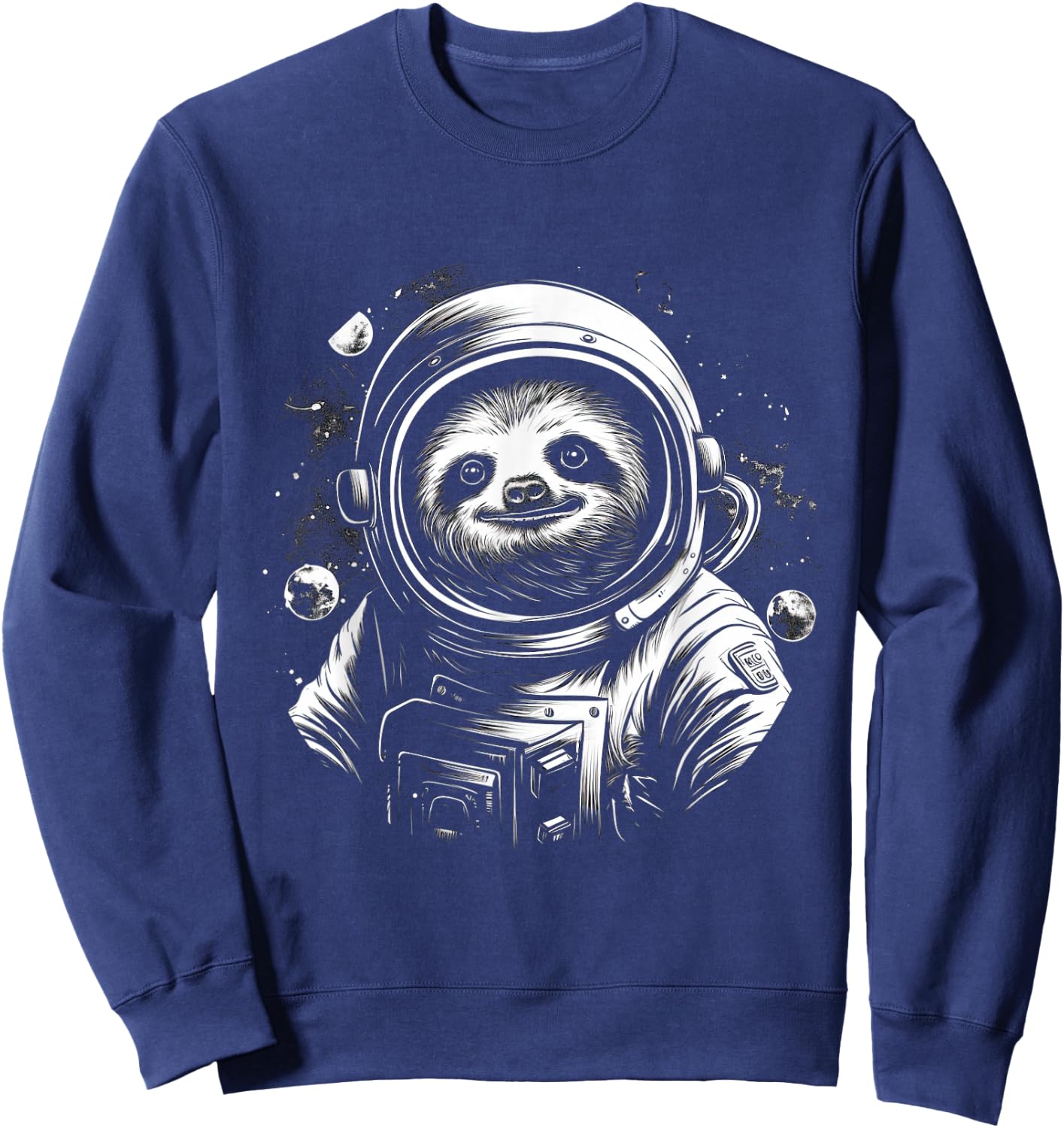 Iconic Sloth Astronaut in Astronautsuit in Space Sweatshirt - Sweatshirt | Navy