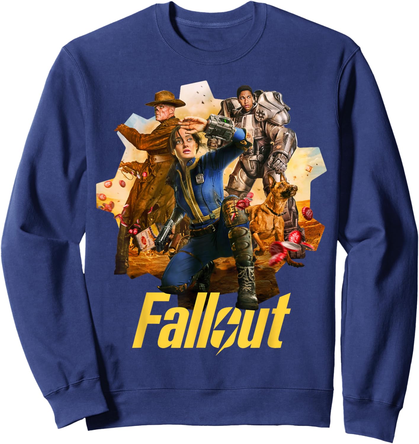 Fallout - Set, Black, S Sweatshirt - Sweatshirt | Navy