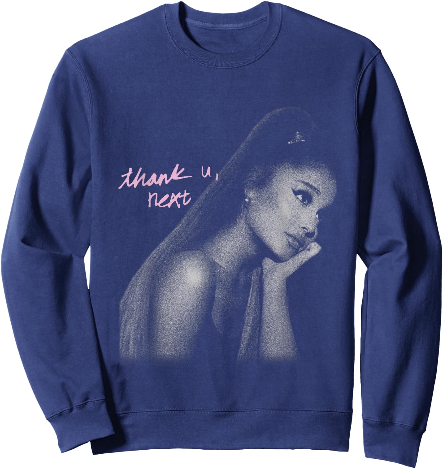 Official Ariana Grande Thank U Next , gray Sweatshirt - Sweatshirt | Navy