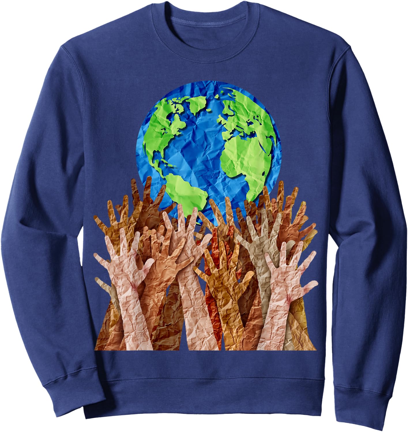 World day as diverse cultures and multiculturalism society Sweatshirt - Sweatshirt | Navy