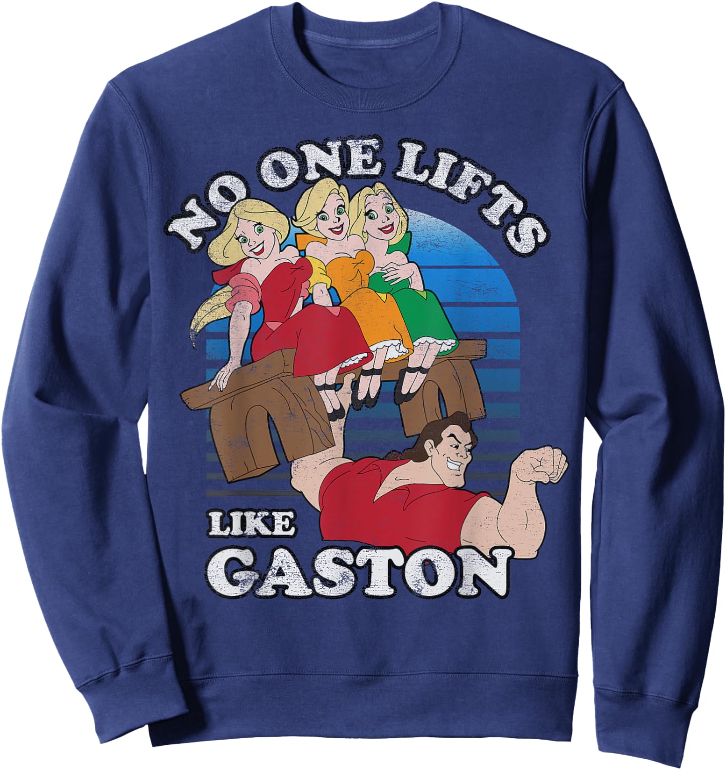 Disney Beauty and the Beast Lifts Like Gaston Sweatshirt - Sweatshirt | Navy