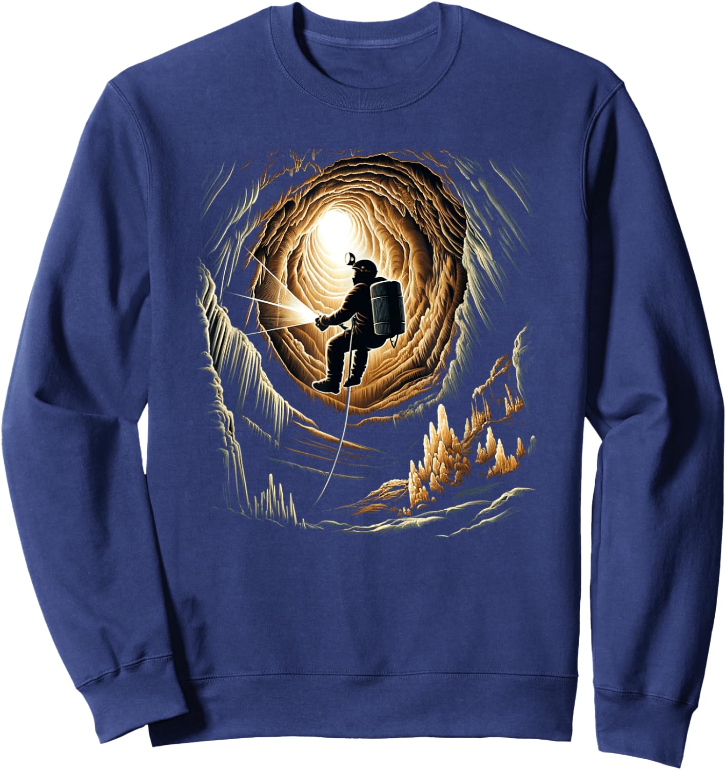 Cave Exploration Caving Sweatshirt - Sweatshirt | Navy