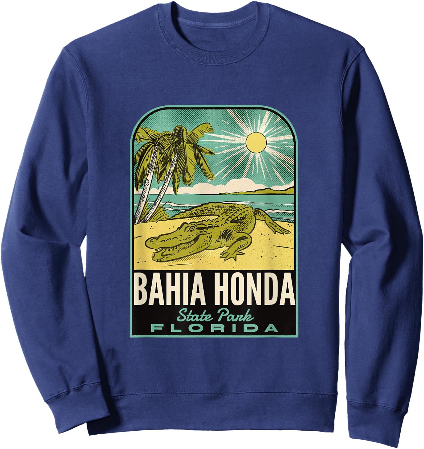 Bahia Honda State Park FL Vintage Travel Sweatshirt - Sweatshirt | Navy