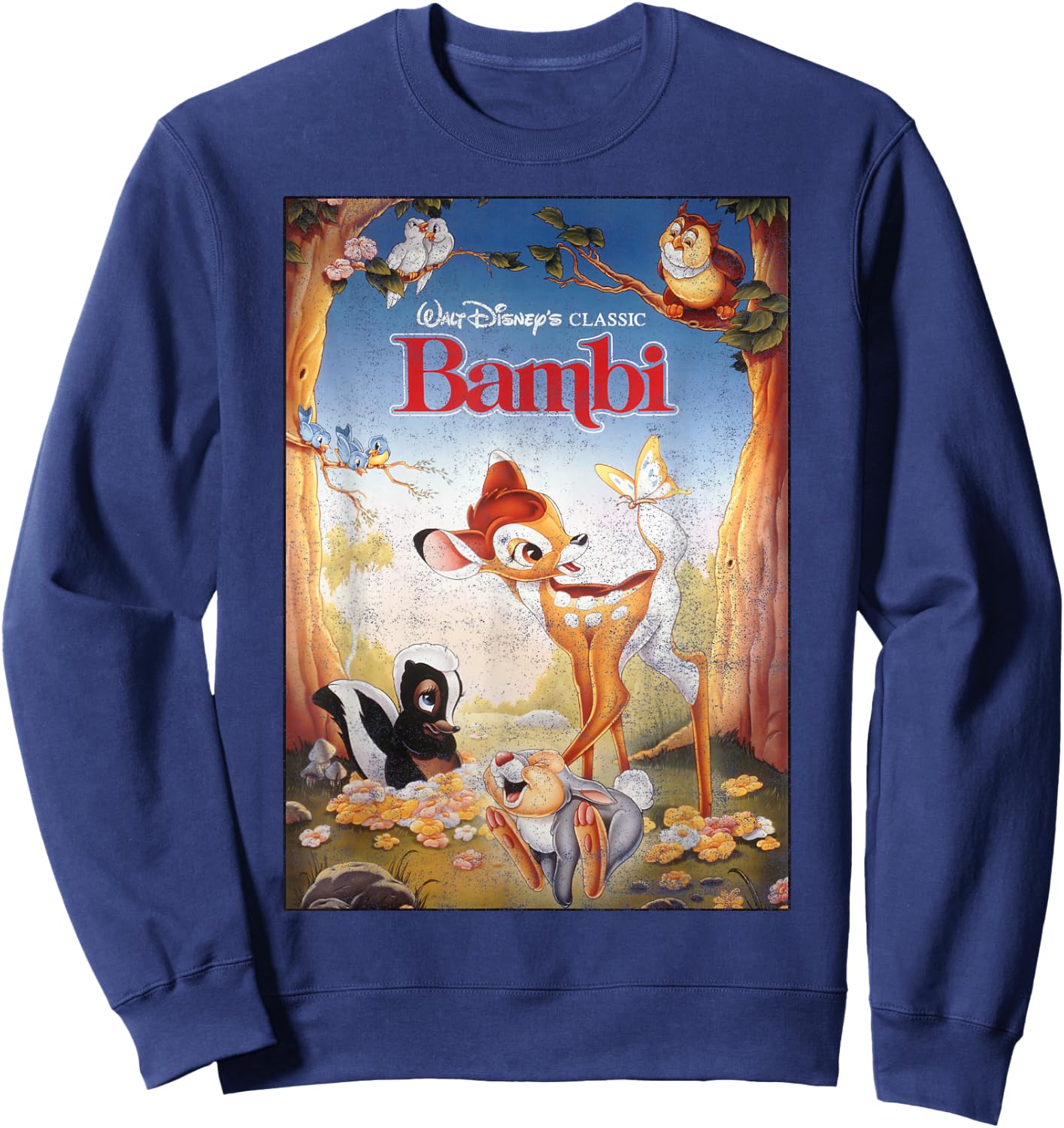 Disney Bambi Friendships Poster Sweatshirt - Sweatshirt | Navy