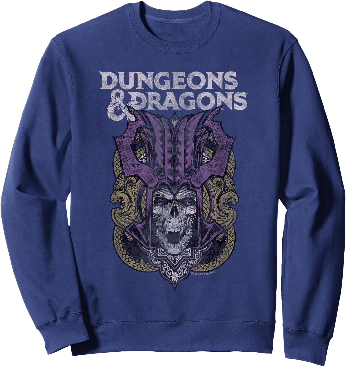 Dungeons & Dragons Acererak Lich , Black, S Sweatshirt - Sweatshirt | Navy