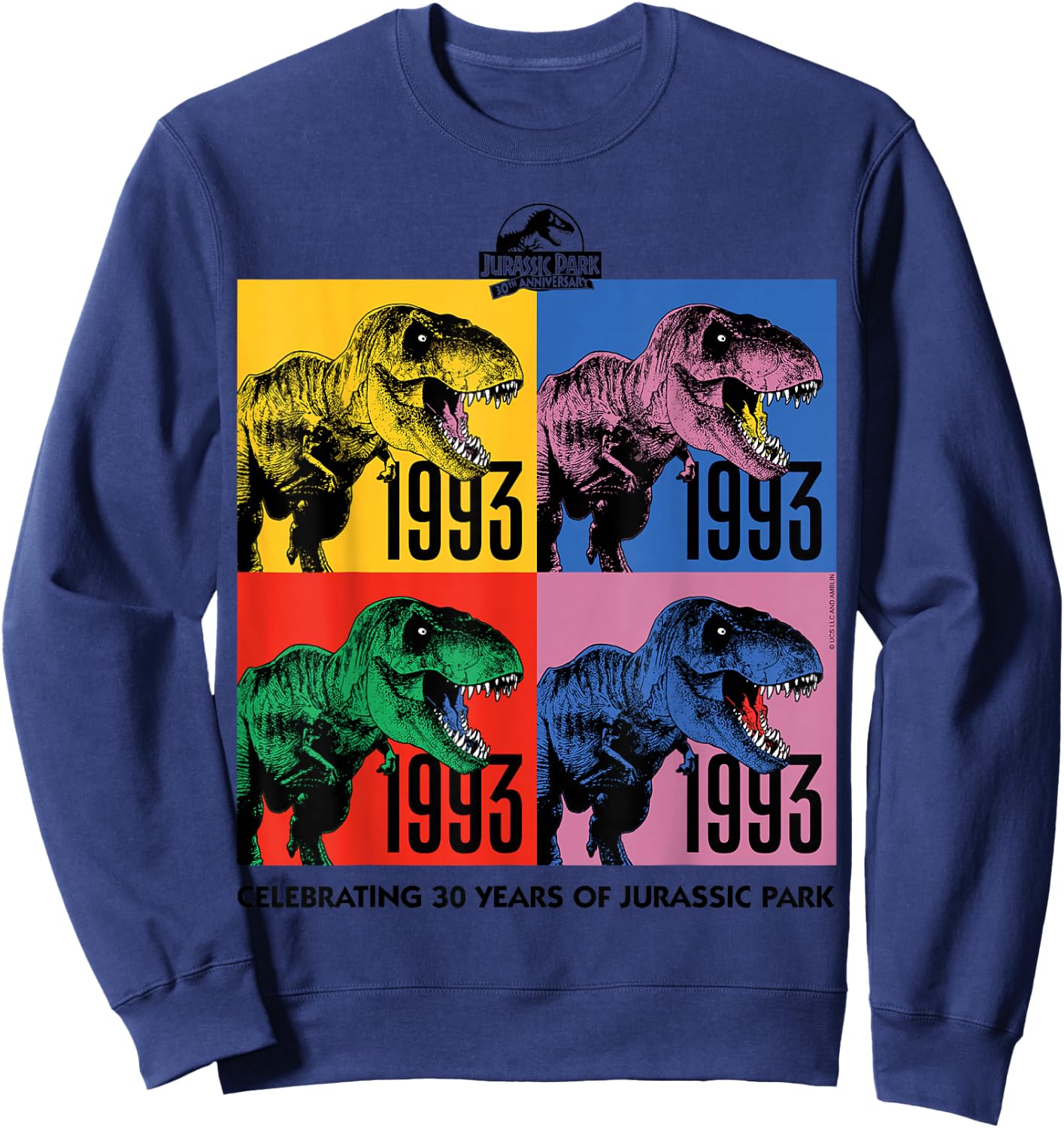 30-jähriges Jubiläum von Jurassic Park — 30 Jahre Sweatshirt - Sweatshirt | Navy