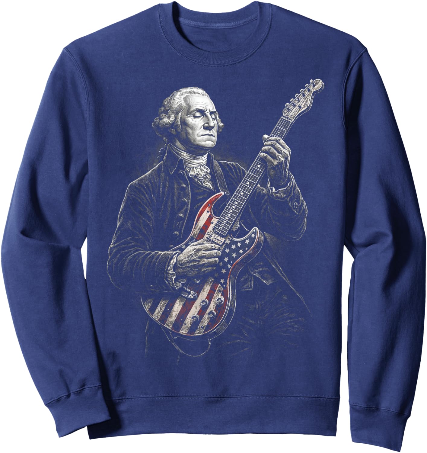 George Washington Guitar Sweatshirt - Sweatshirt | Navy