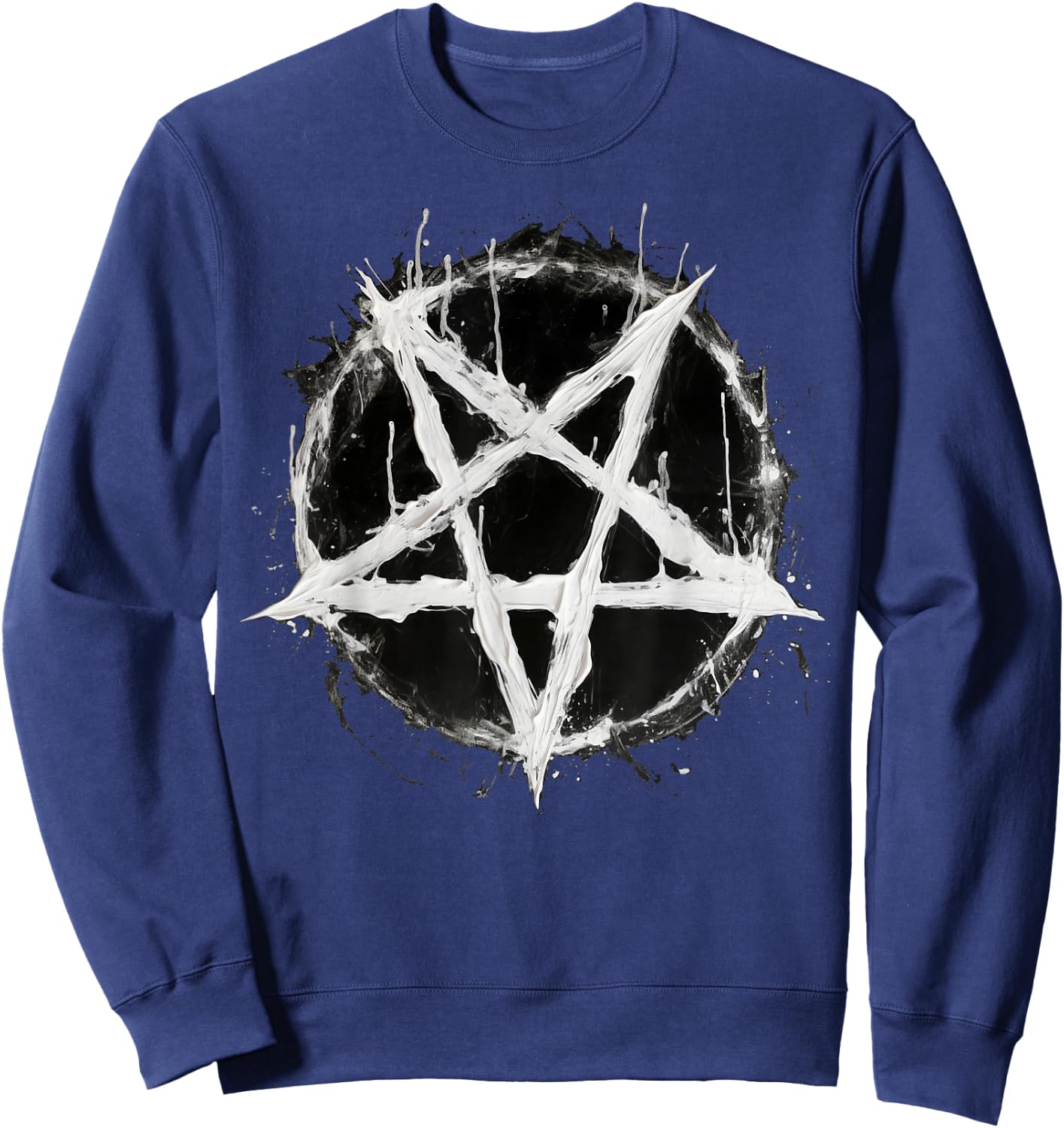 Satanic Devil 666 Pentagram , black Sweatshirt - Sweatshirt | Navy