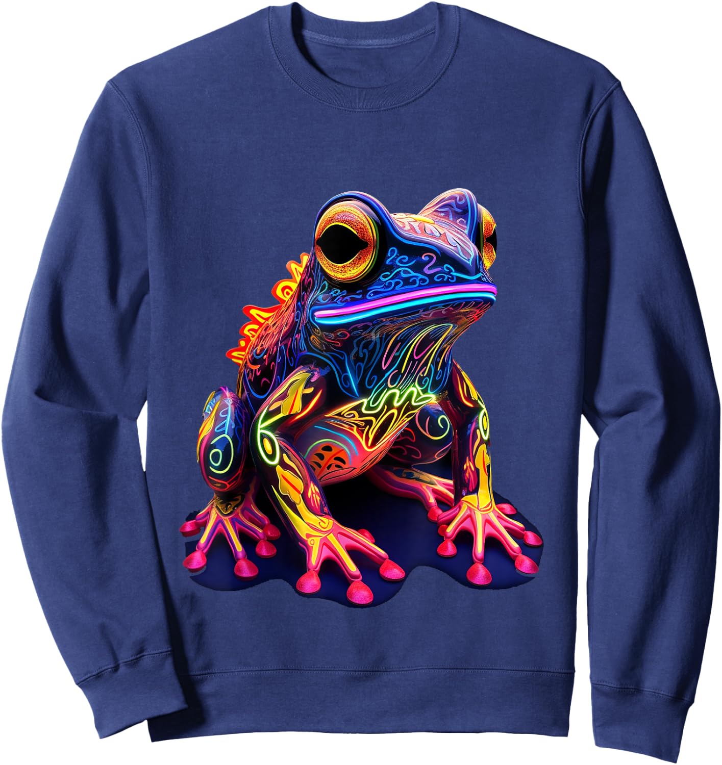 Glowing Frog Sweatshirt - Sweatshirt | Navy