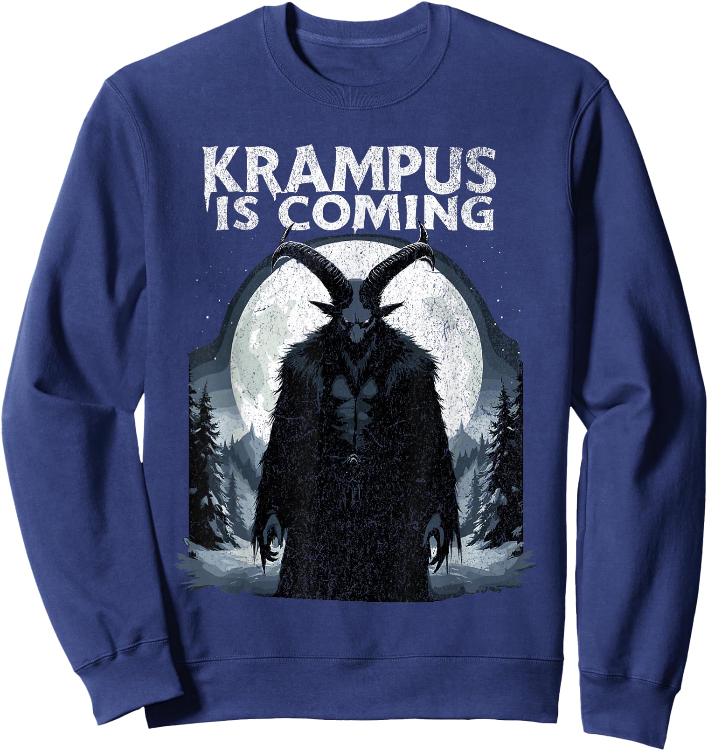 krampusnacht Christmas Xmas Krampus Sweatshirt - Sweatshirt | Navy