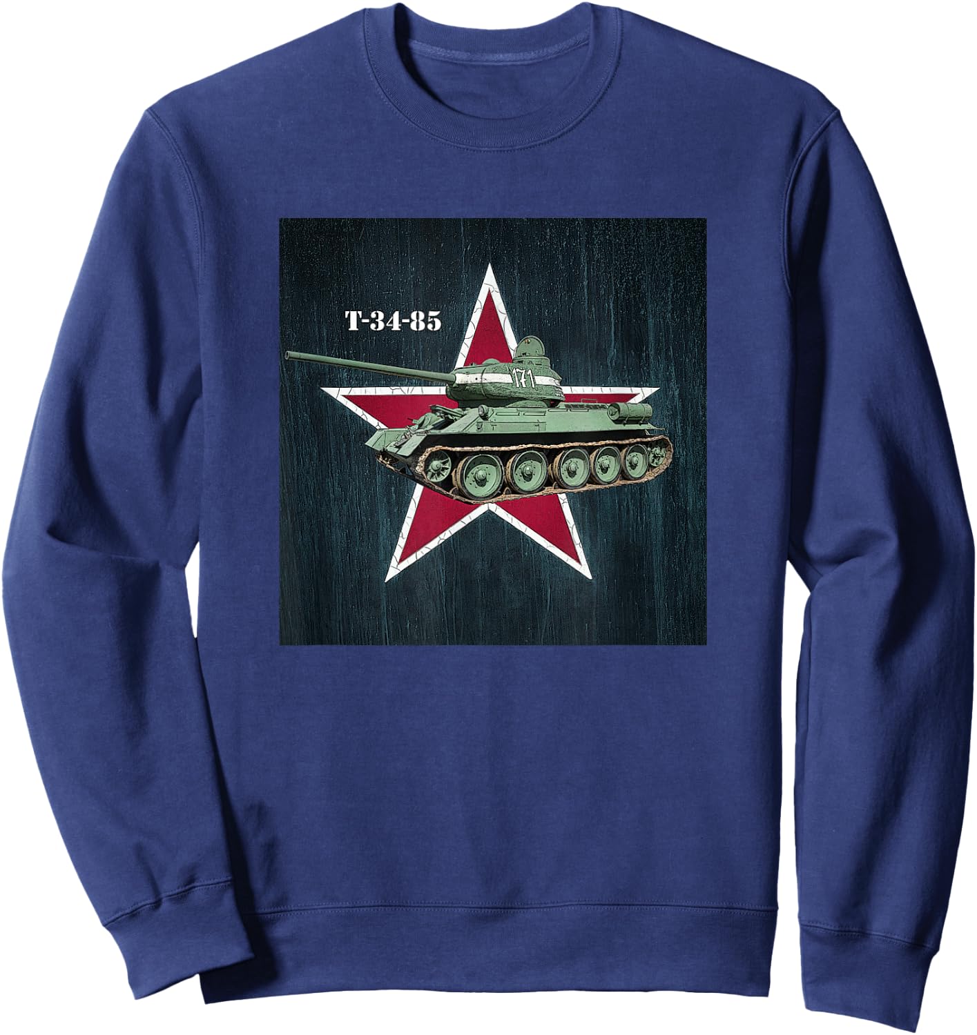 Soviet World War 2 Tank T-34-85 Sweatshirt - Sweatshirt | Navy