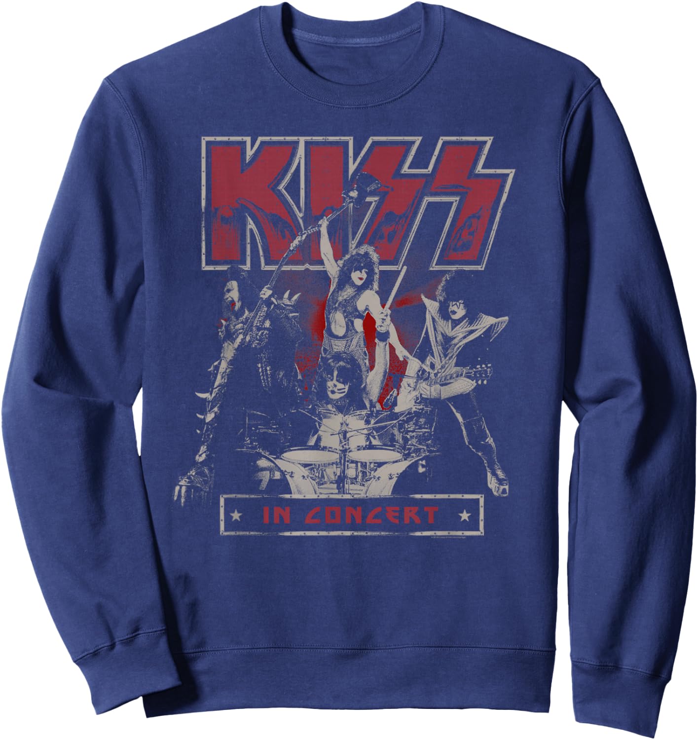 KISS - Live In Concert Sweatshirt - Sweatshirt | Navy