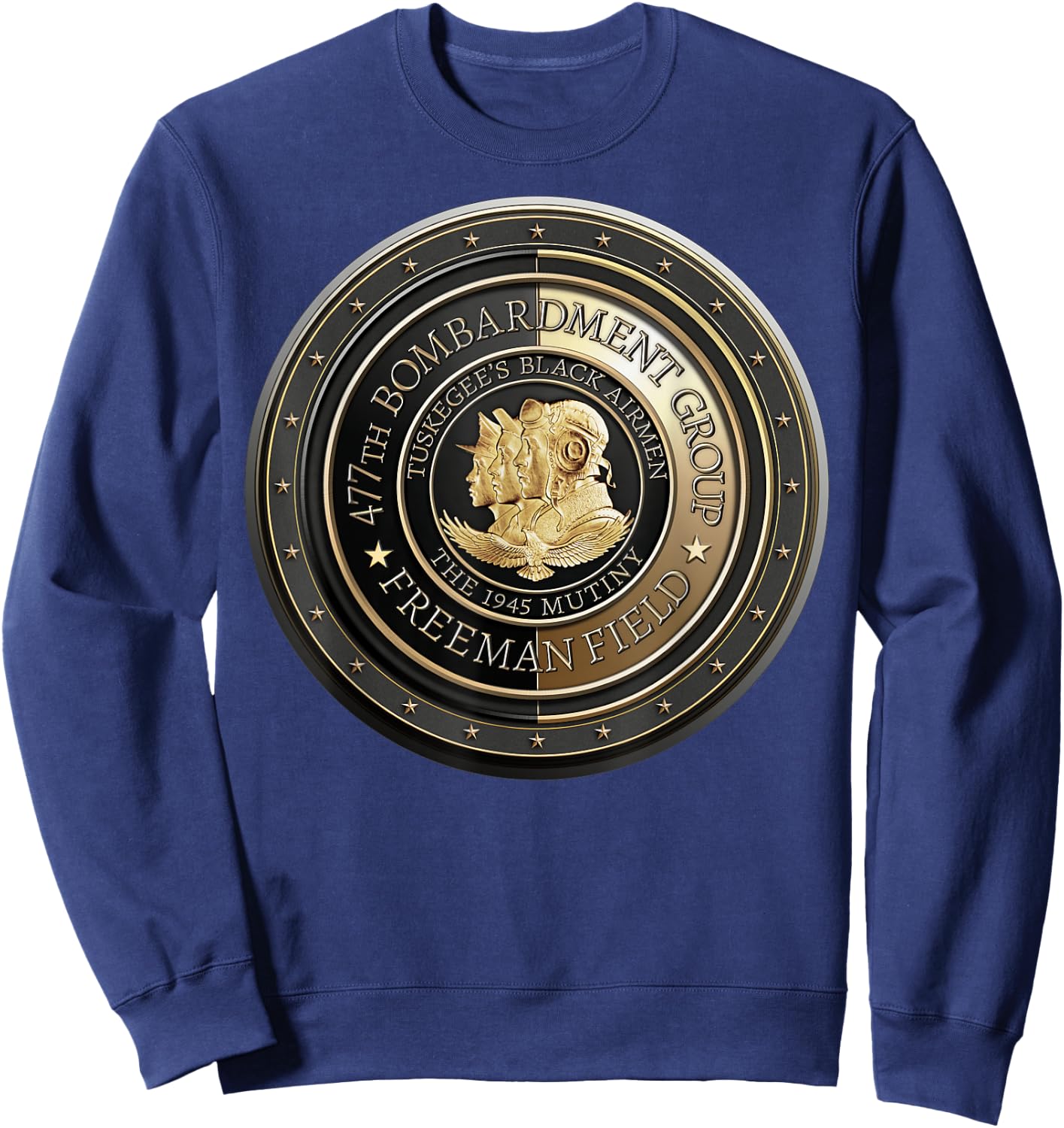 Freeman Field Mutiny Tuskegee Black Airmen Aviation History Sweatshirt - Sweatshirt | Navy