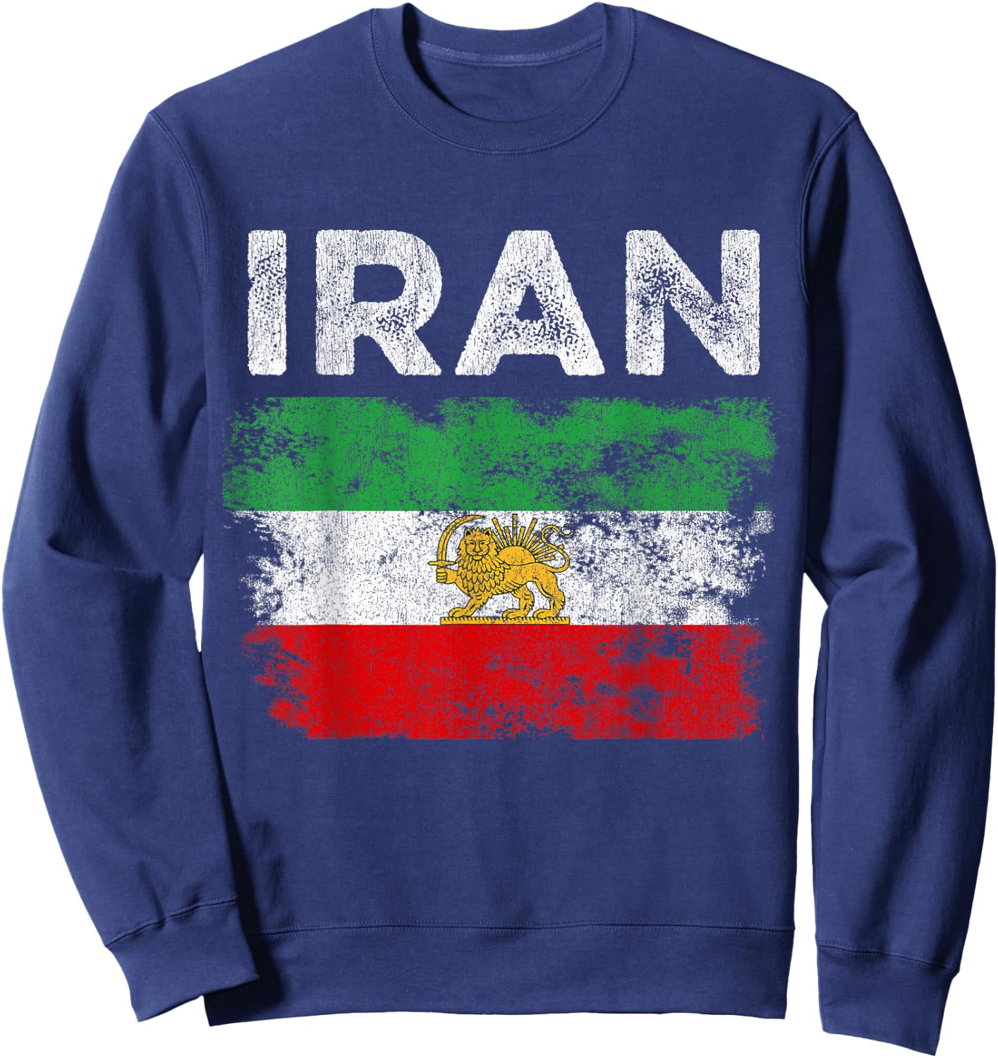 Iran Flag Sweatshirt - Sweatshirt | Navy
