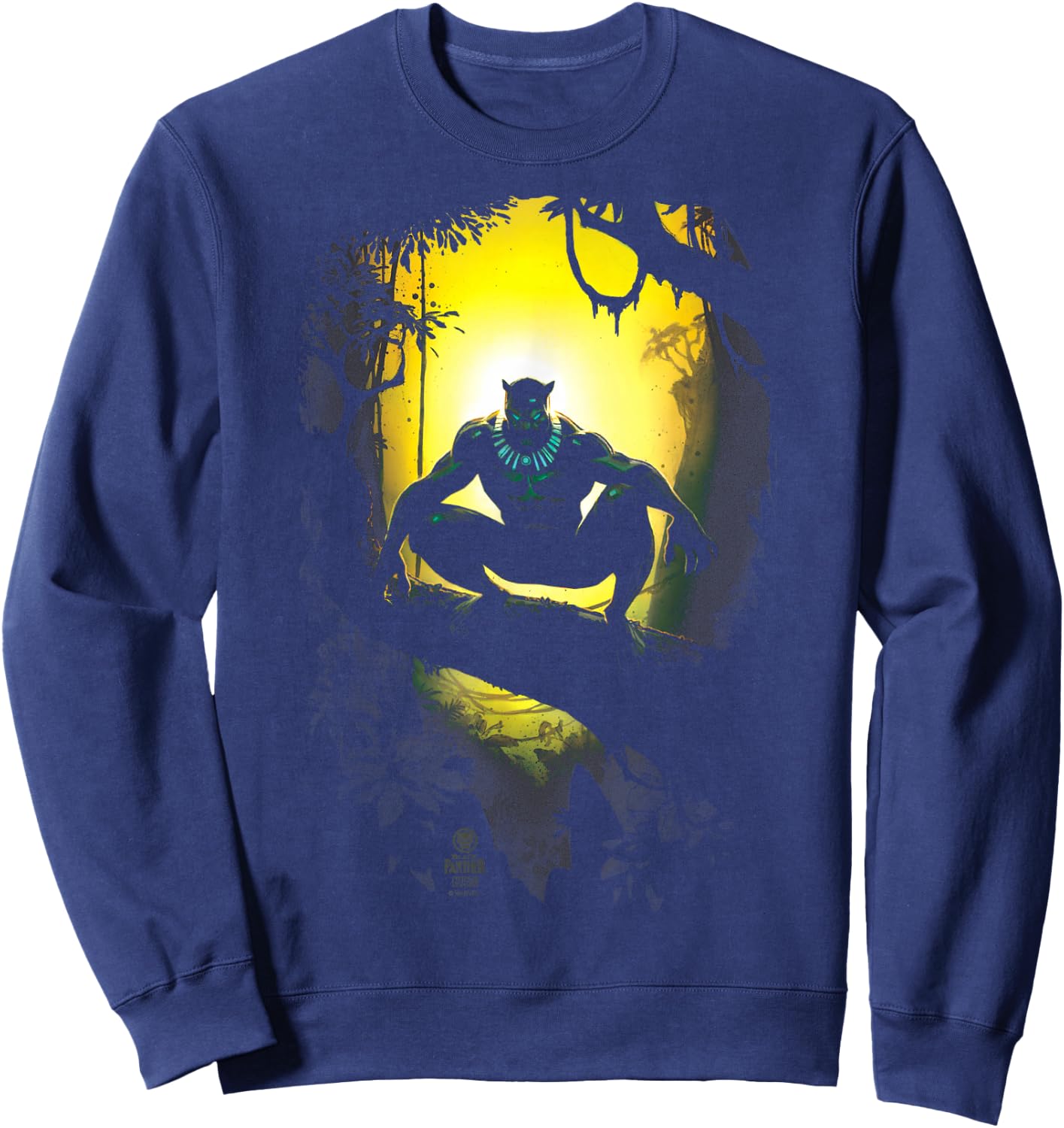 Black Panther - Scene Sweatshirt - Sweatshirt | Navy