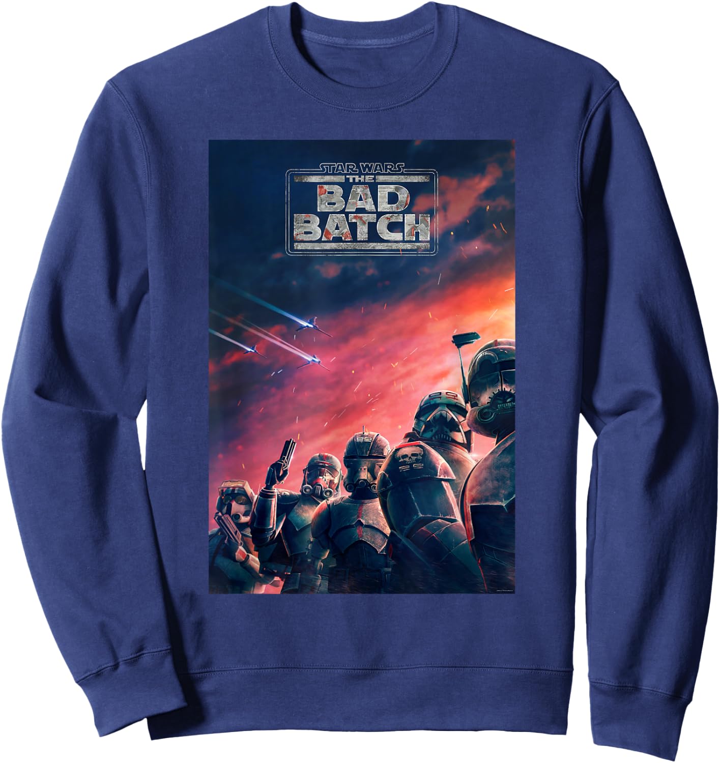 Star Wars The Bad Batch Series Elite Clones Poster Sweatshirt - Sweatshirt | Navy