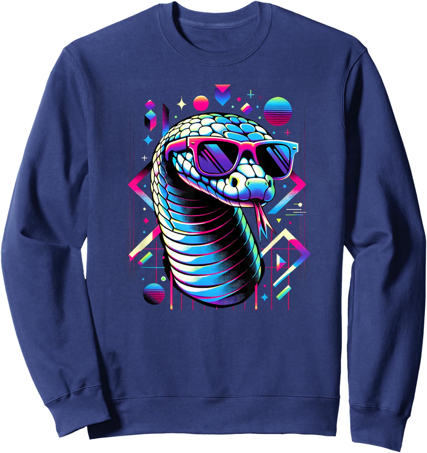 and Kids Vintage Retro Snake Lover Sweatshirt - Sweatshirt | Navy