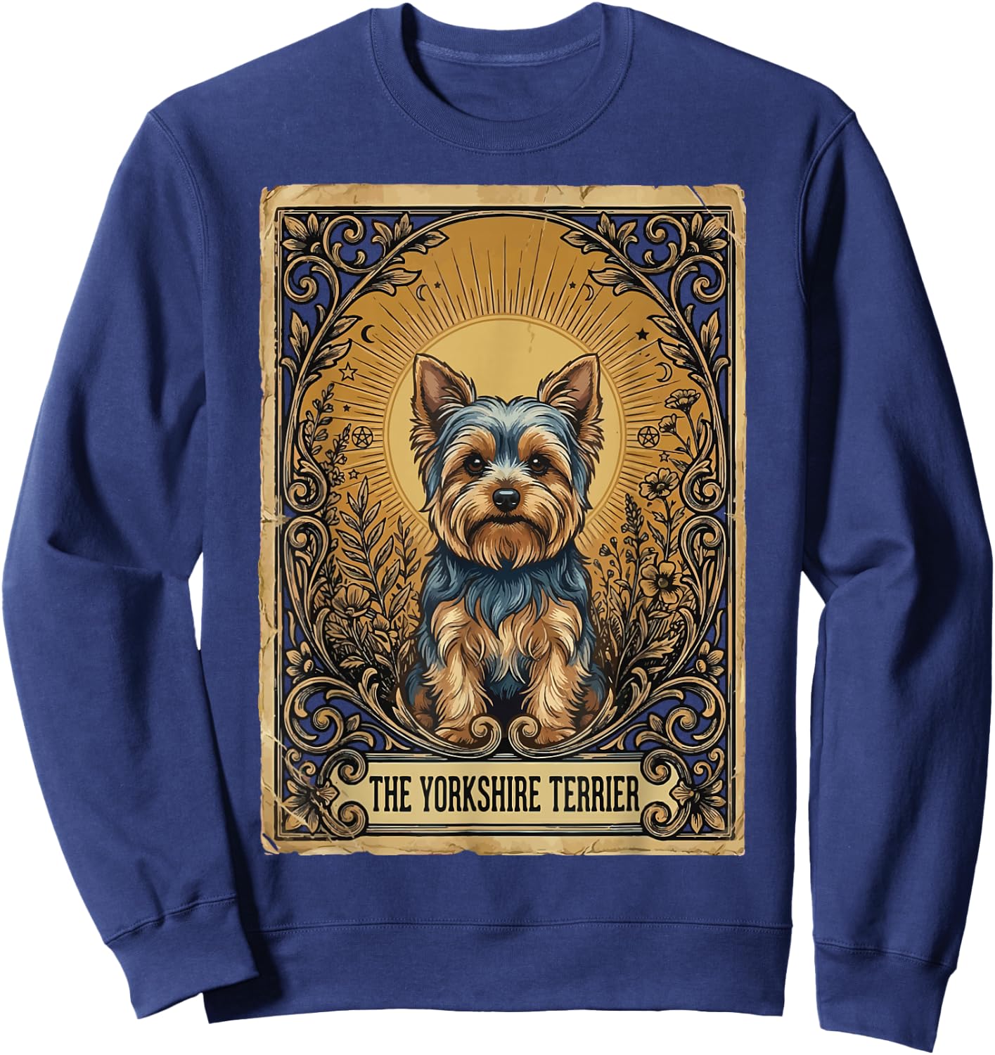 The Yorkshire Terrier Tarot Card Sweatshirt - Sweatshirt | Navy
