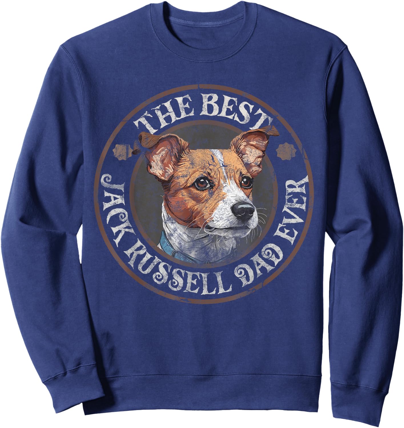 Best Jack Russel Dad Ever Jack Russell Terrier Mother Dog Sweatshirt - Sweatshirt | Navy