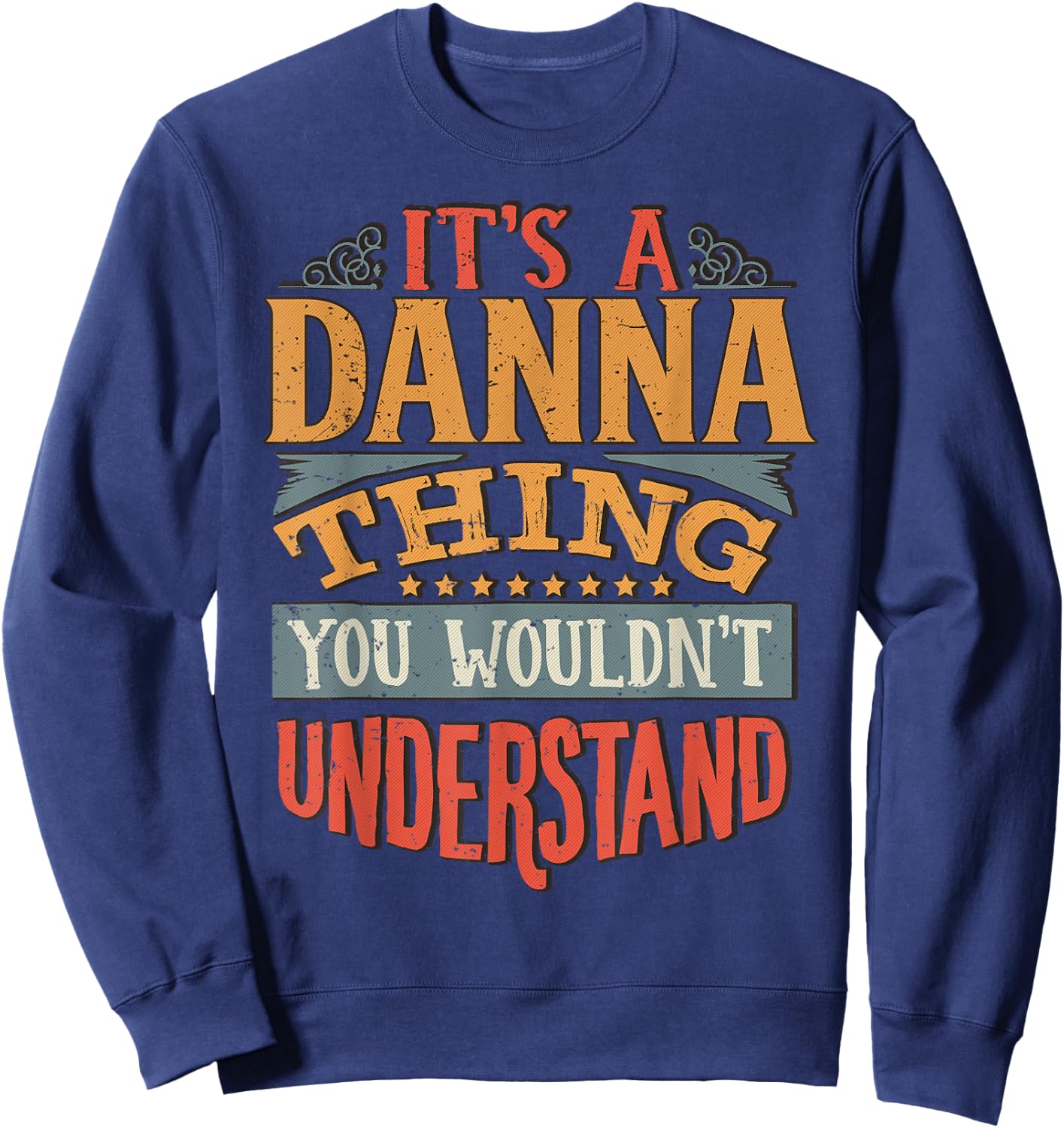 Danna Name Sweatshirt - Sweatshirt | Navy