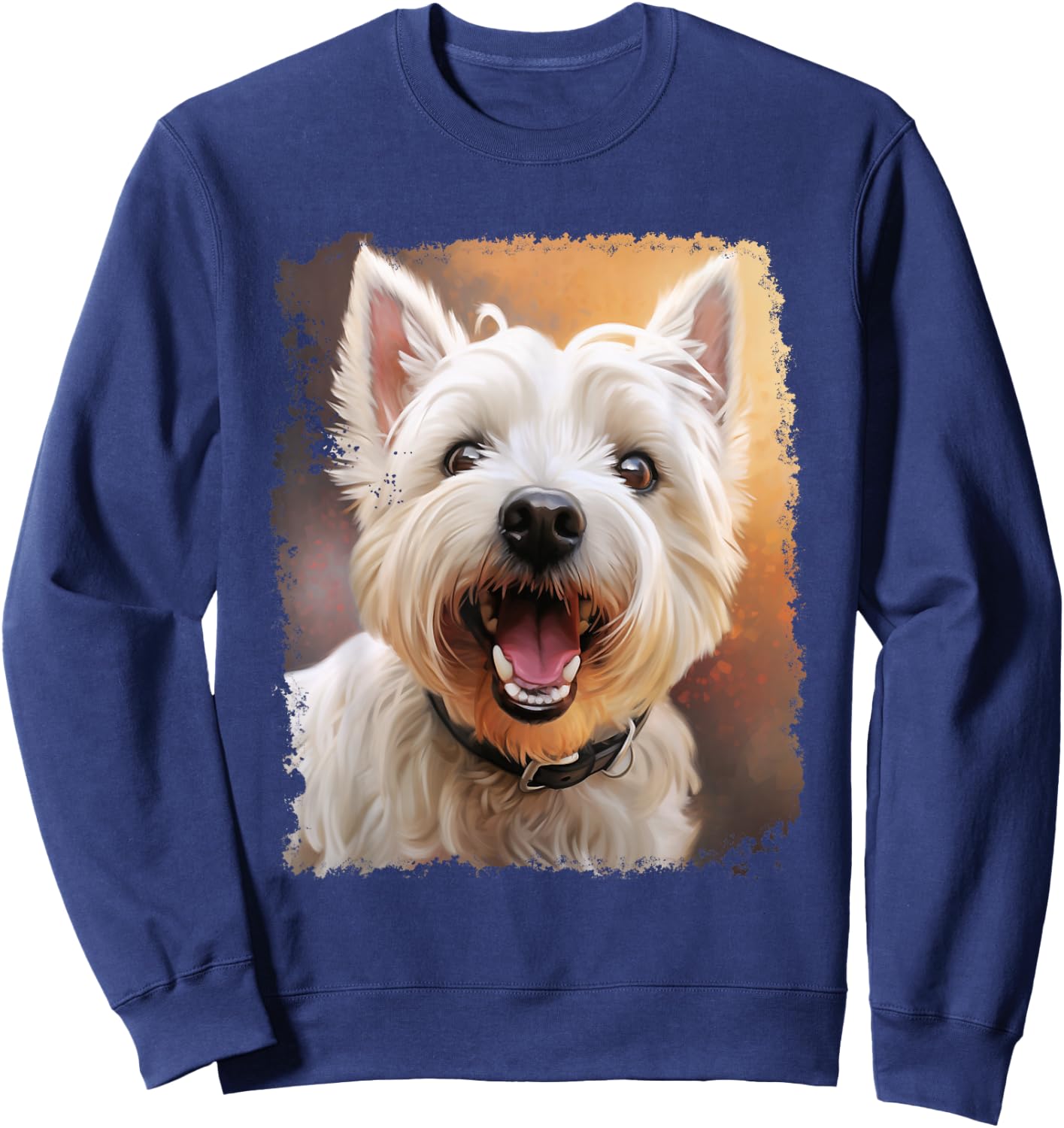 Westie Dog West Highland White Terrier Sweatshirt - Sweatshirt | Navy
