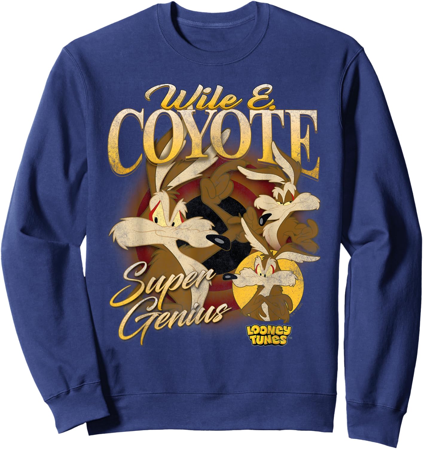 Looney Tunes Bootleg Wile E Coyote Sweatshirt - Sweatshirt | Navy
