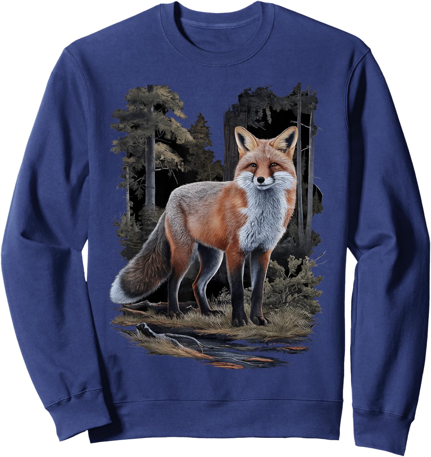 Jäger & Jägerin Fuchs Jagd Geschenk Jagdkleidung Fuchs Sweatshirt - Sweatshirt | Navy