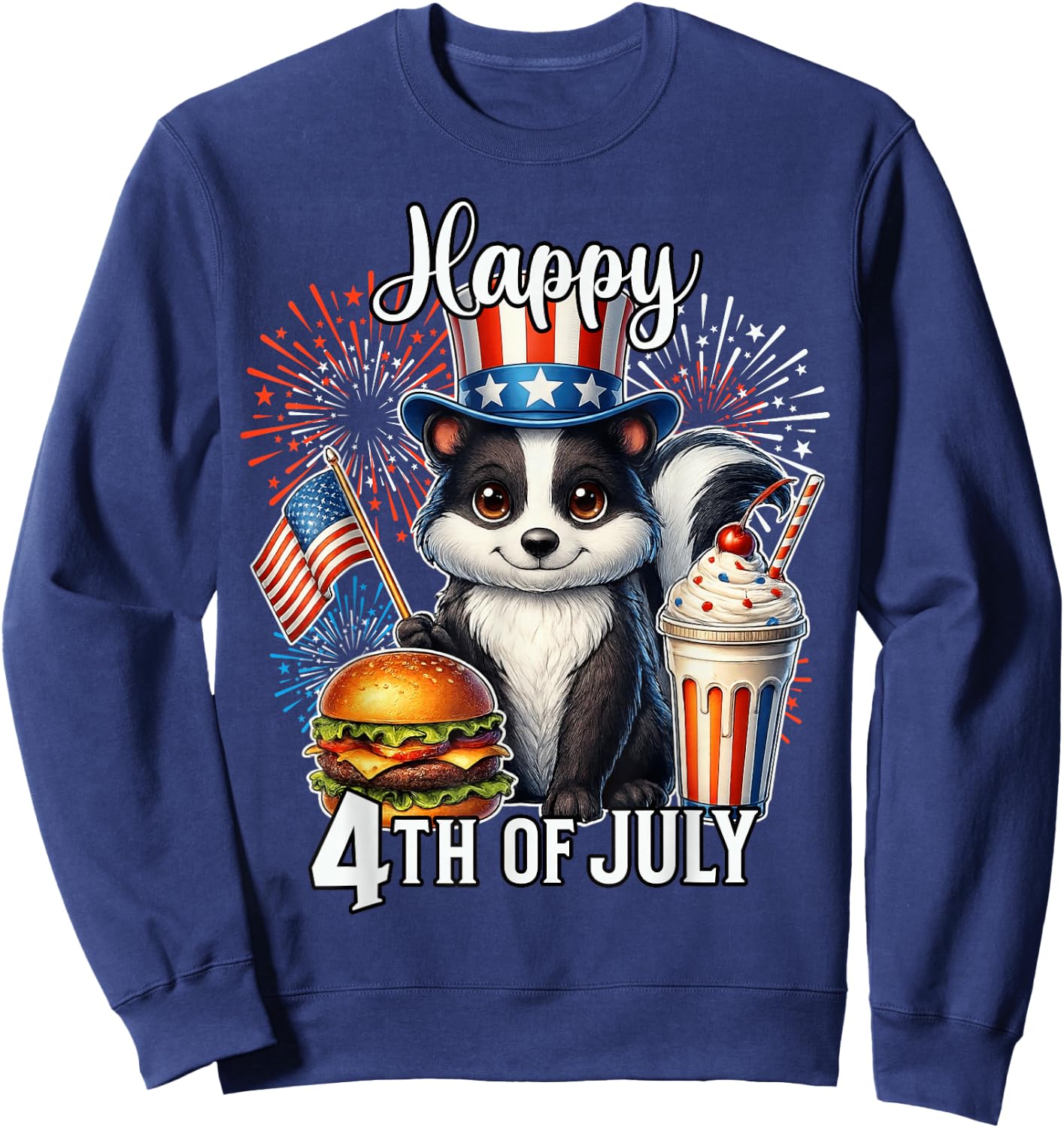 Skunk 250 Fourth of July Skunk Sweatshirt - Sweatshirt | Navy