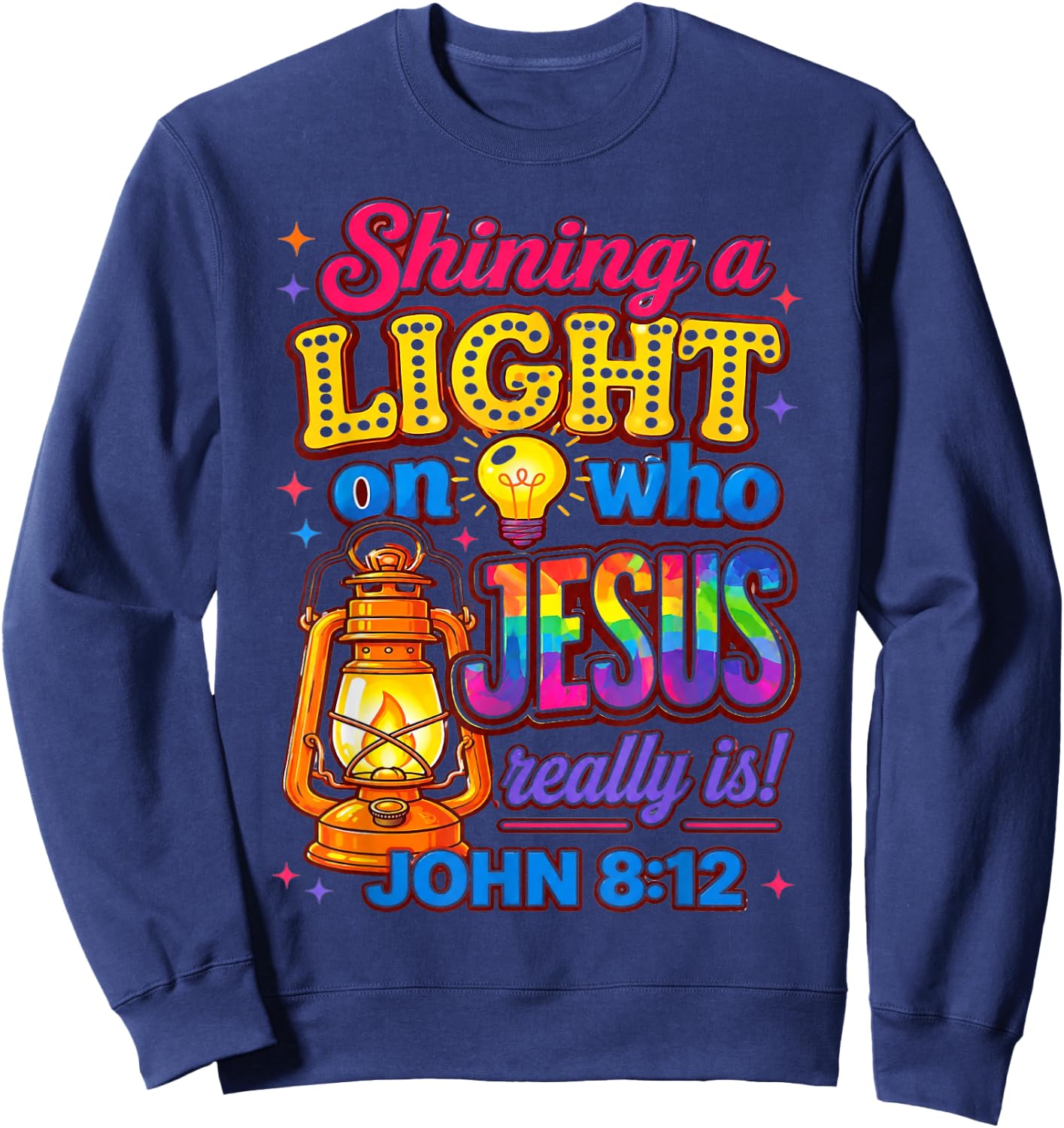 Jesus Light of The World Illumination Station VBS 2026 Sweatshirt - Sweatshirt | Navy