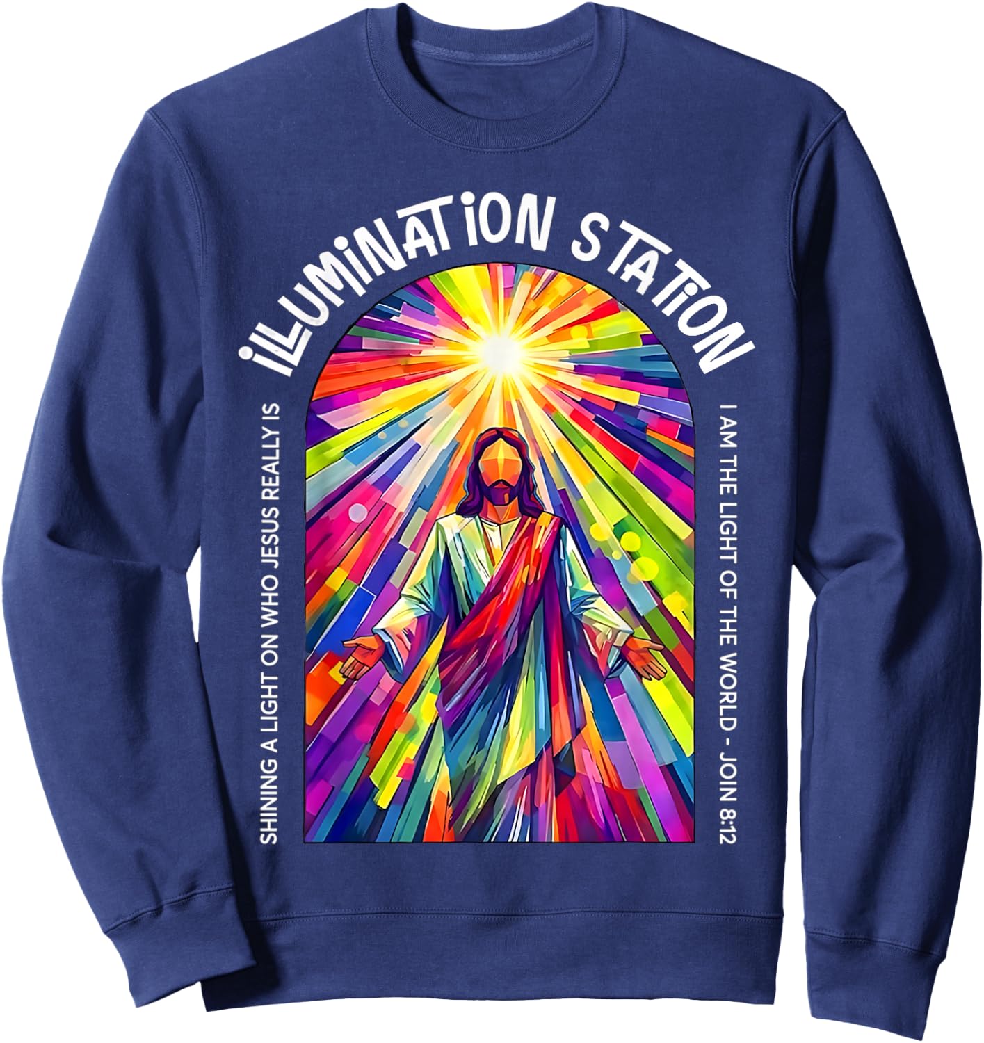 VBSCrew 2026 Illumination-Station Vacation Bible School Sweatshirt - Sweatshirt | Navy