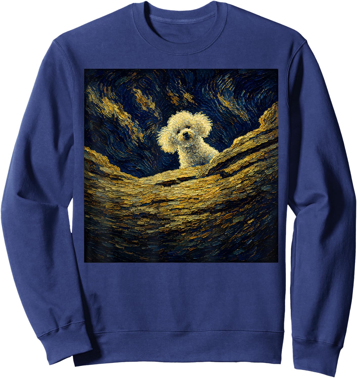 A Little Lamb in the Killer Silence Cute Serial Dog Sweatshirt - Sweatshirt | Navy