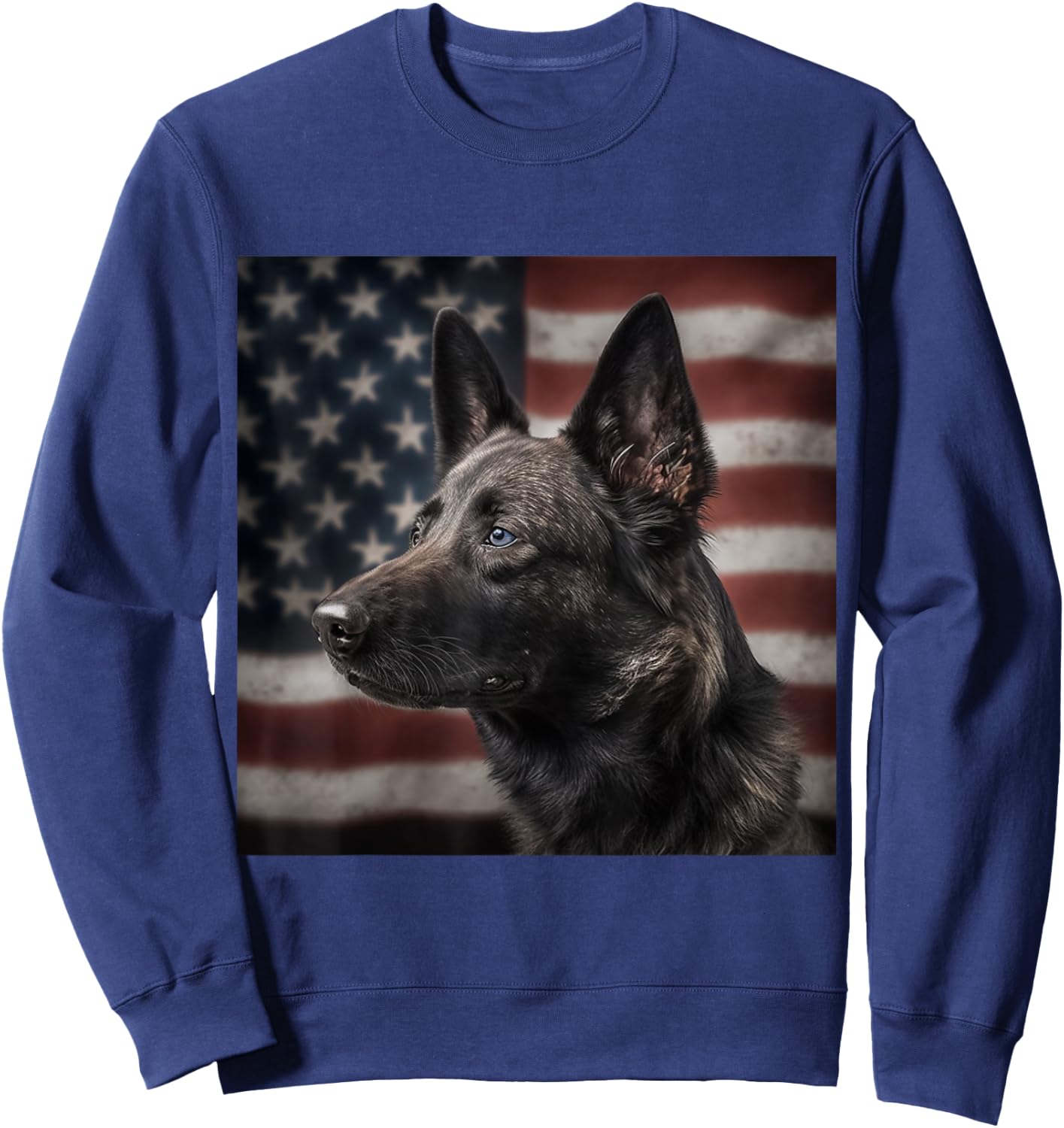 Dutch Shepherd 4th of July - Dutch Shepherd USA Sweatshirt - Sweatshirt | Navy