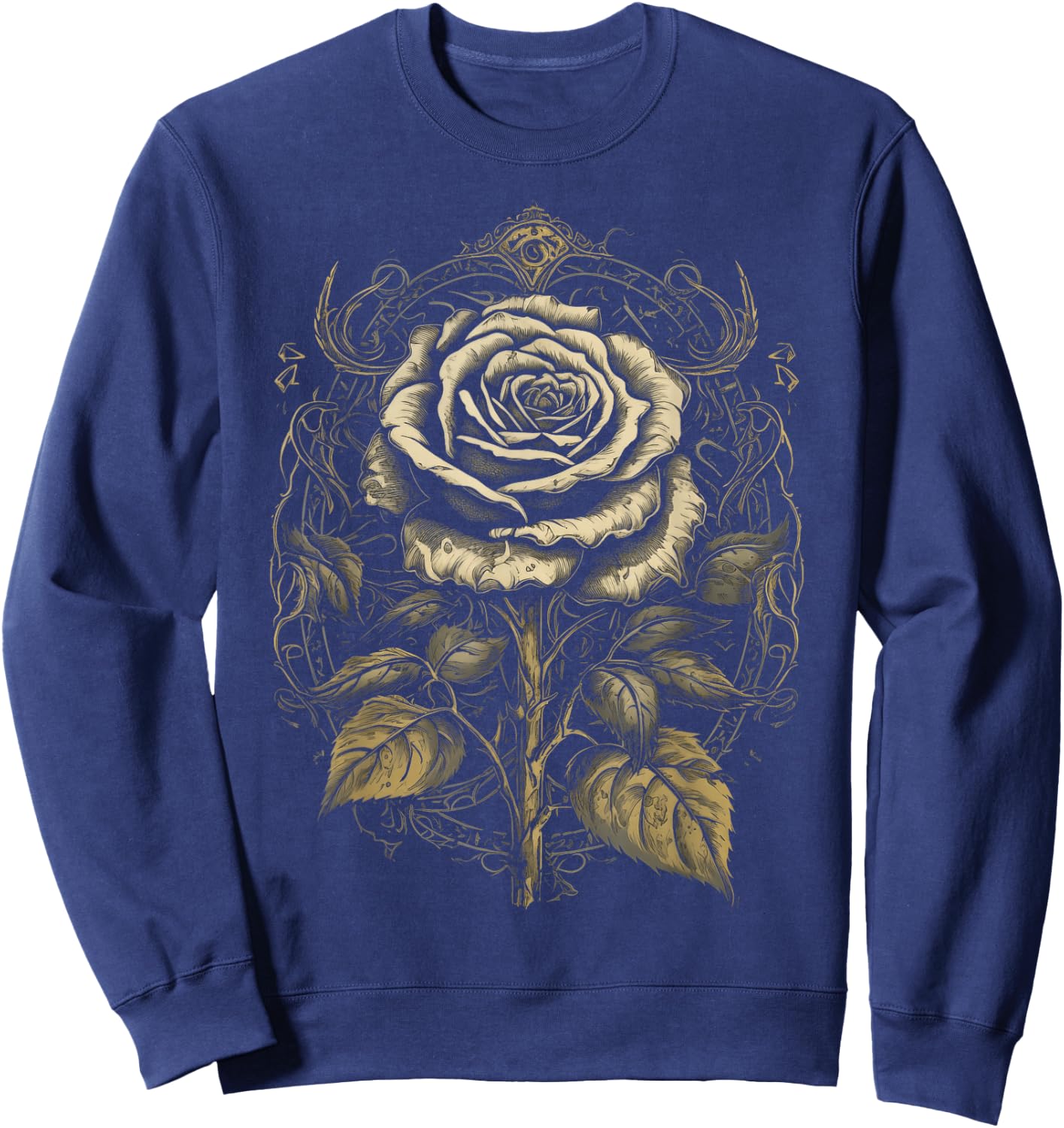 Gothic Aesthetic Rosen Hexen Witchcraft Dark Art Sweatshirt - Sweatshirt | Navy