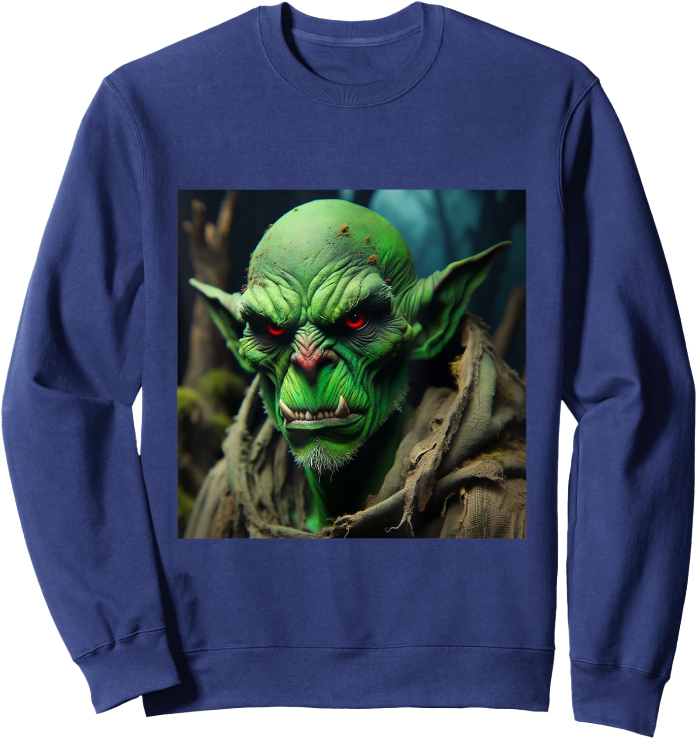 Grußliger grüner Goblin Sweatshirt - Sweatshirt | Navy