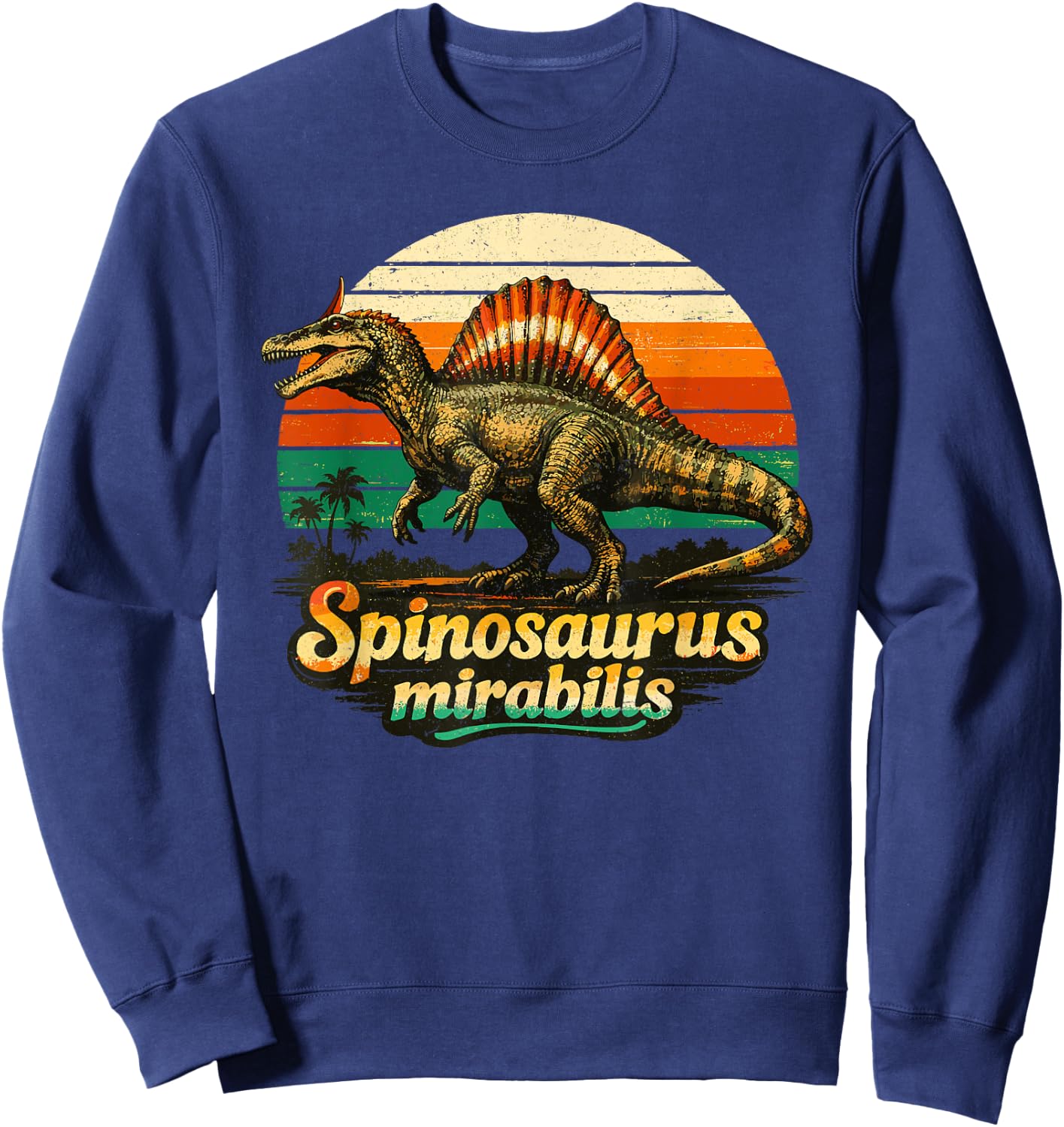 Spinosaurus Mirabilis Dinosaures Sweatshirt - Sweatshirt | Navy