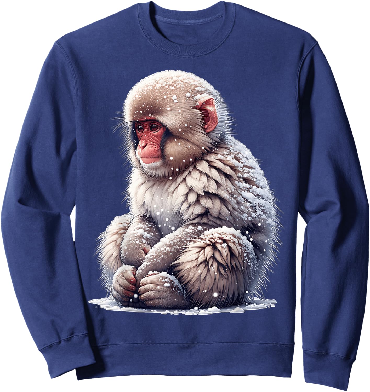 Snow Monkey Design Sweatshirt - Sweatshirt | Navy