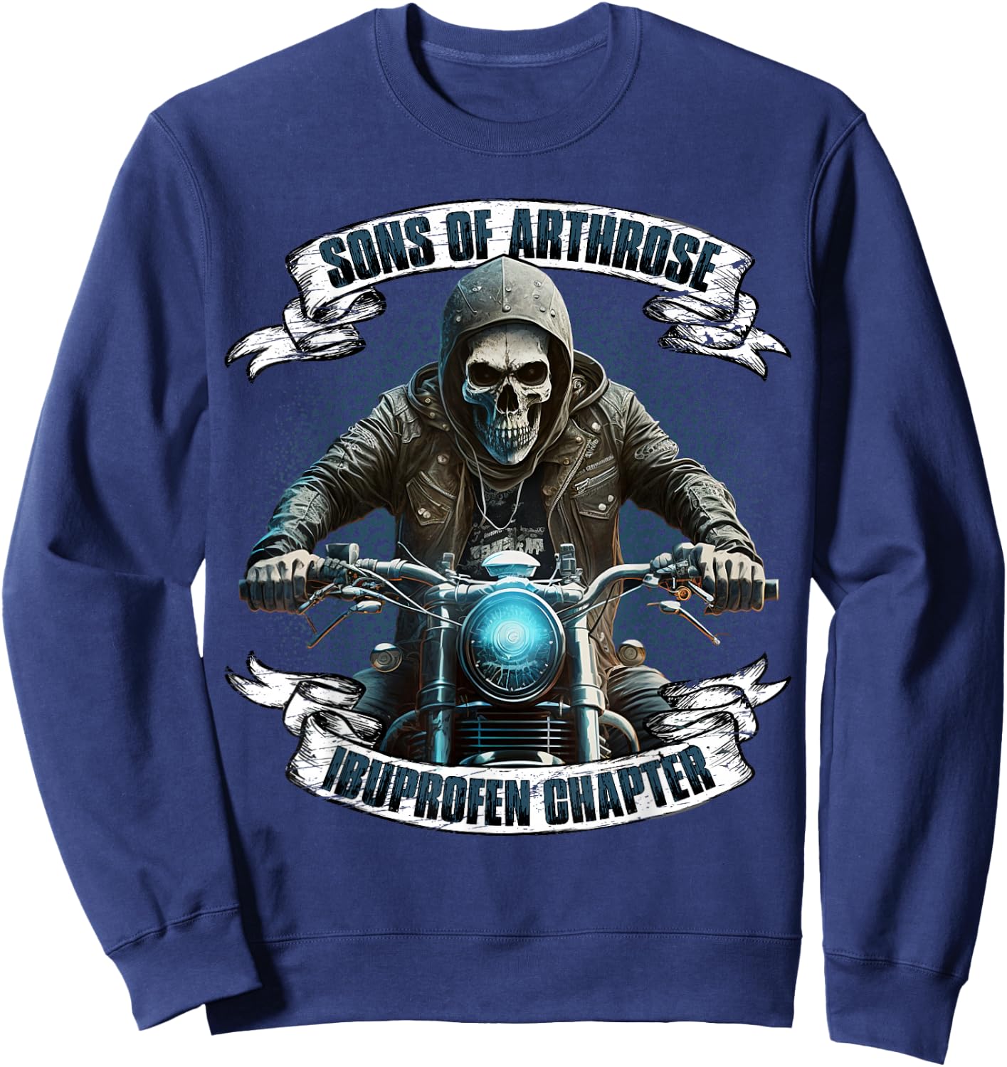 Sons of Arthrose - Ibuprofen Chapter Biker Motorradfahrer Sweatshirt - Sweatshirt | Navy