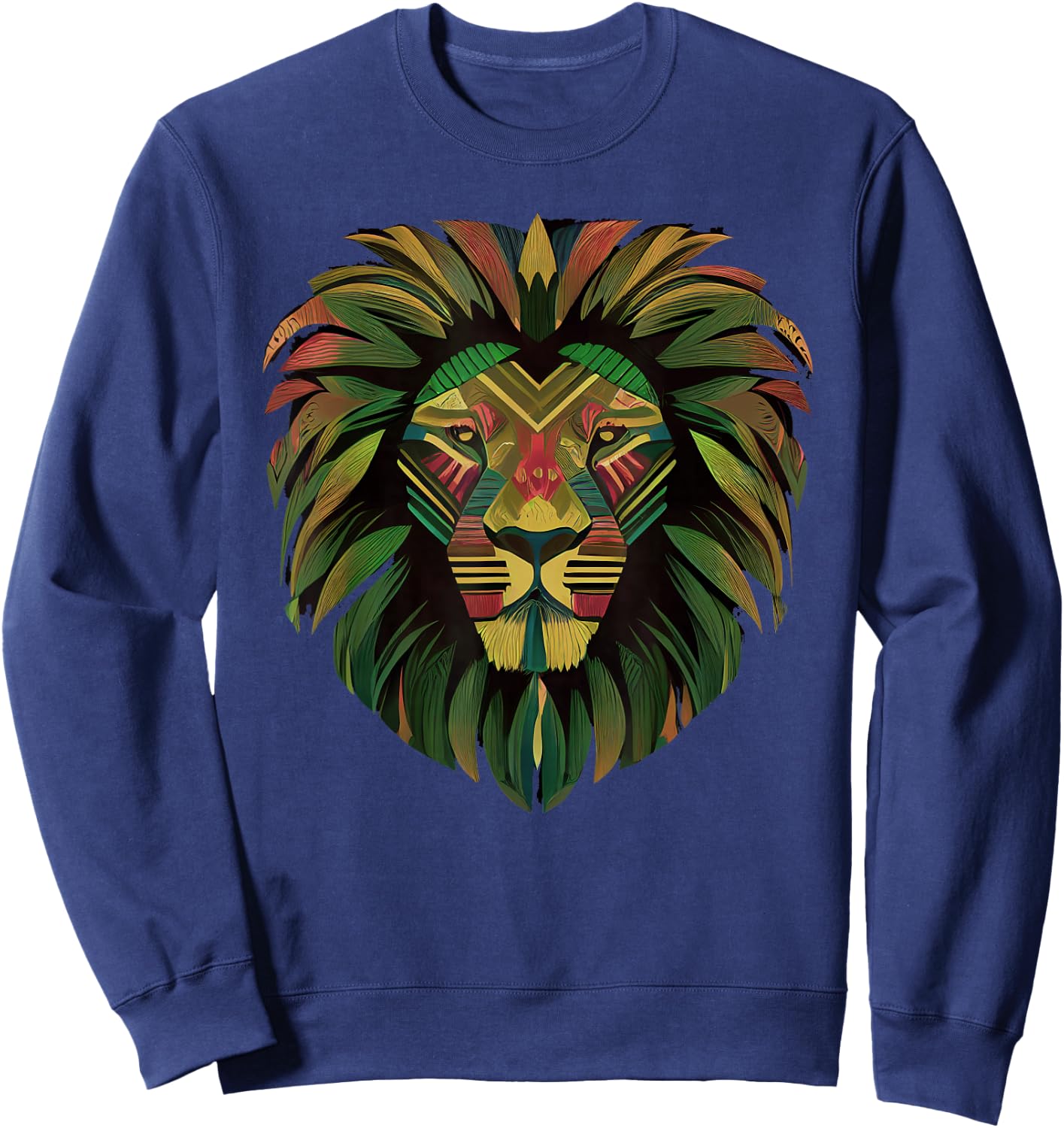 Vintage Leo Africa Lion Tribal Sign Kids Birthday Juneteenth Sweatshirt - Sweatshirt | Navy