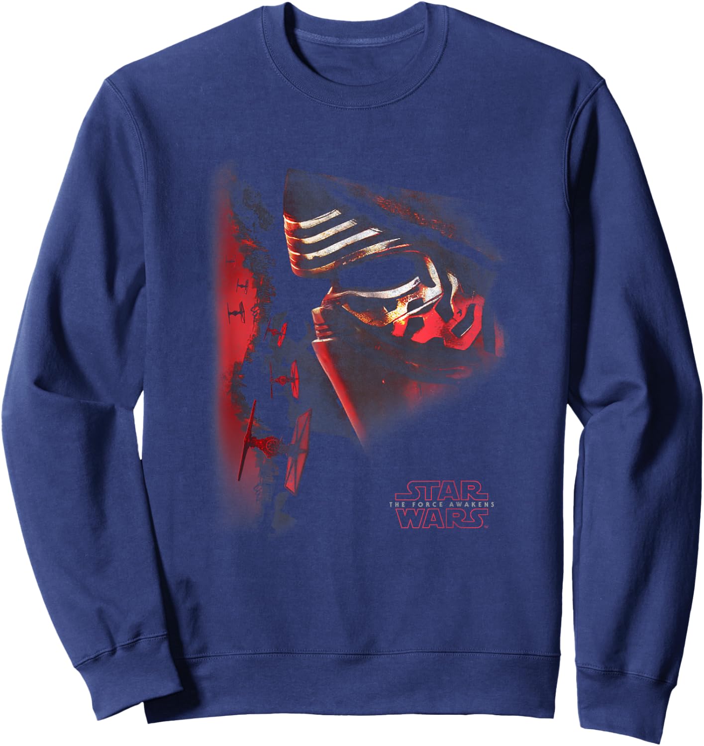 Star Wars The Force Awakens Kylo Ren Epic Big Face Portrait Sweatshirt - Sweatshirt | Navy