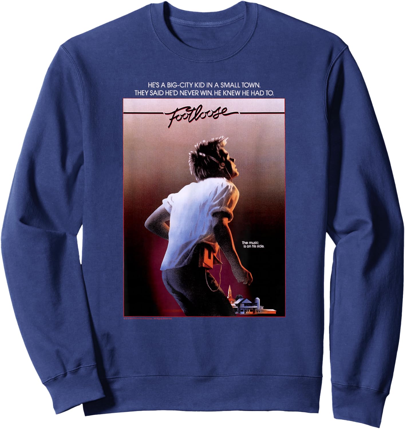Footloose Poster Sweatshirt - Sweatshirt | Navy