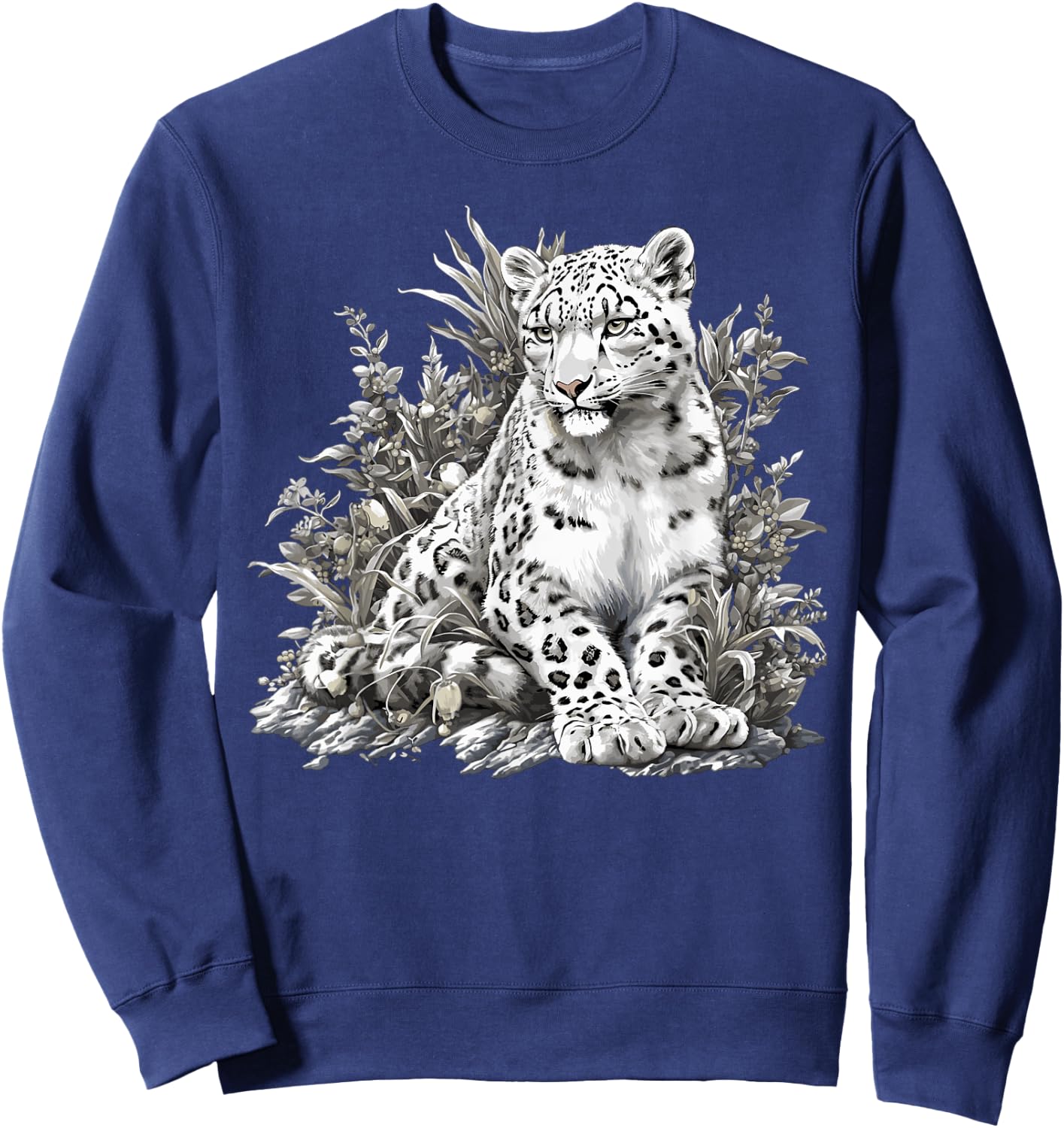 Snow Leopards Lovers Snow Leopard Sweatshirt - Sweatshirt | Navy