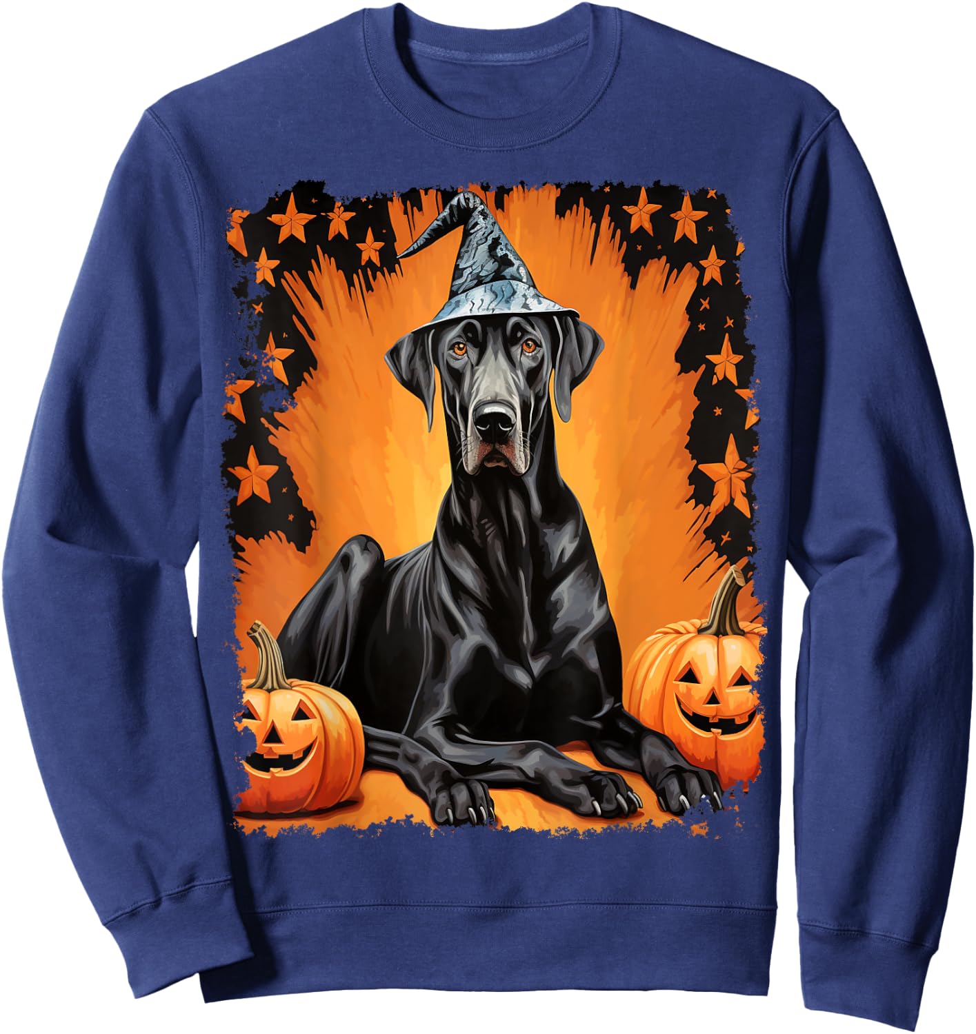 Great Dane Halloween Dog Men Women Kids Sweatshirt - Sweatshirt | Navy