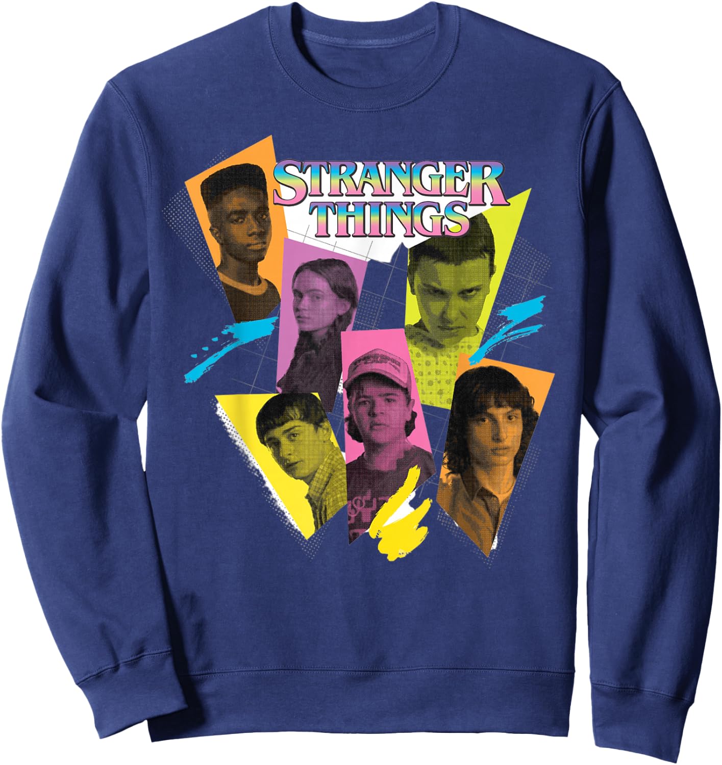 Stranger Things 4 Lucas, Max, Dustin, Eleven, Mike Sweatshirt - Sweatshirt | Navy
