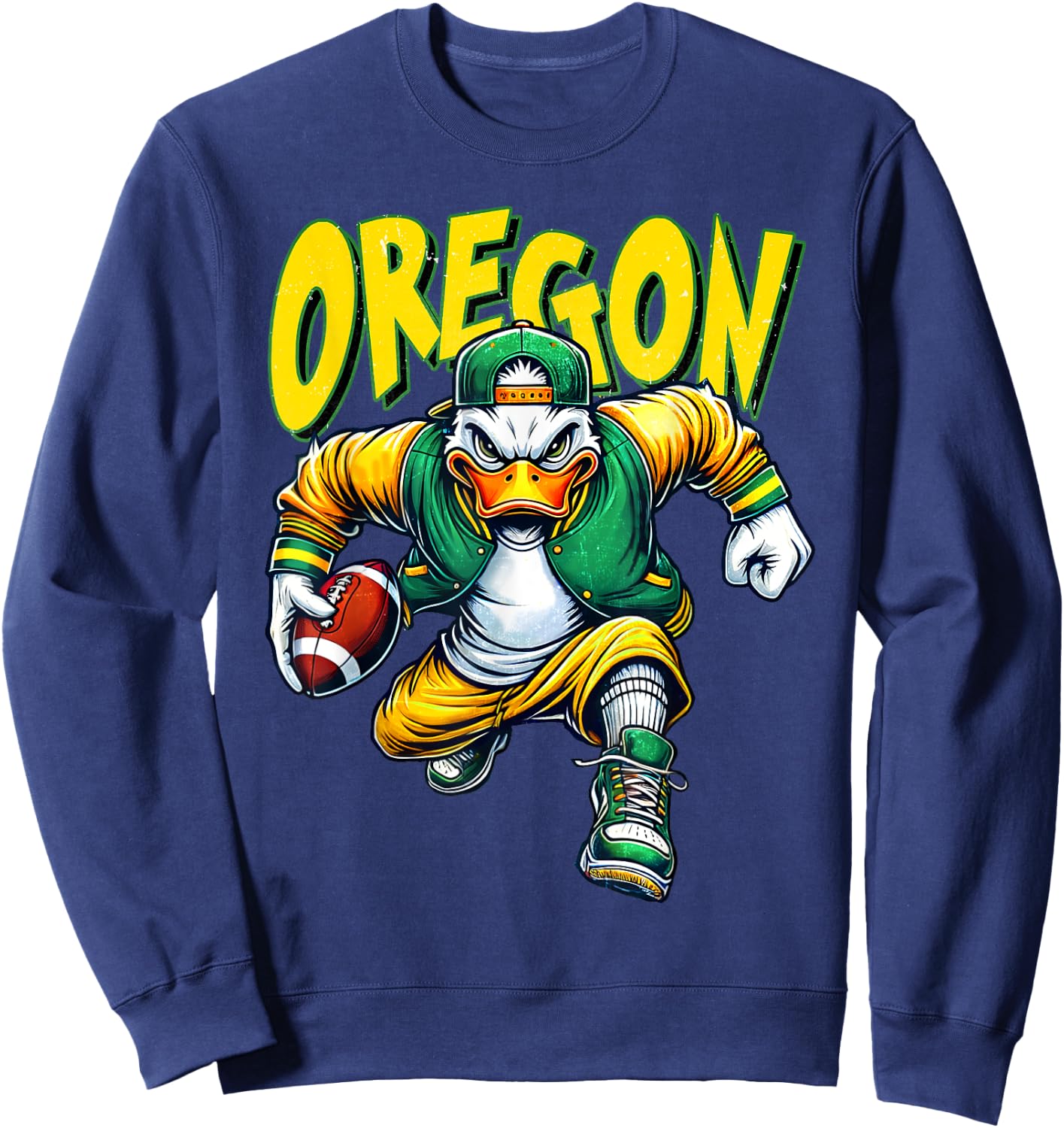 Classic Art Oregons Proud Name Personalized Apparel Sports Sweatshirt - Sweatshirt | Navy