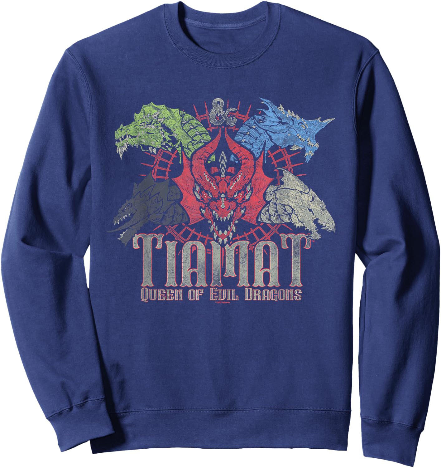 Dungeons & Dragons Queen of Evil Tiamat Sweatshirt - Sweatshirt | Navy